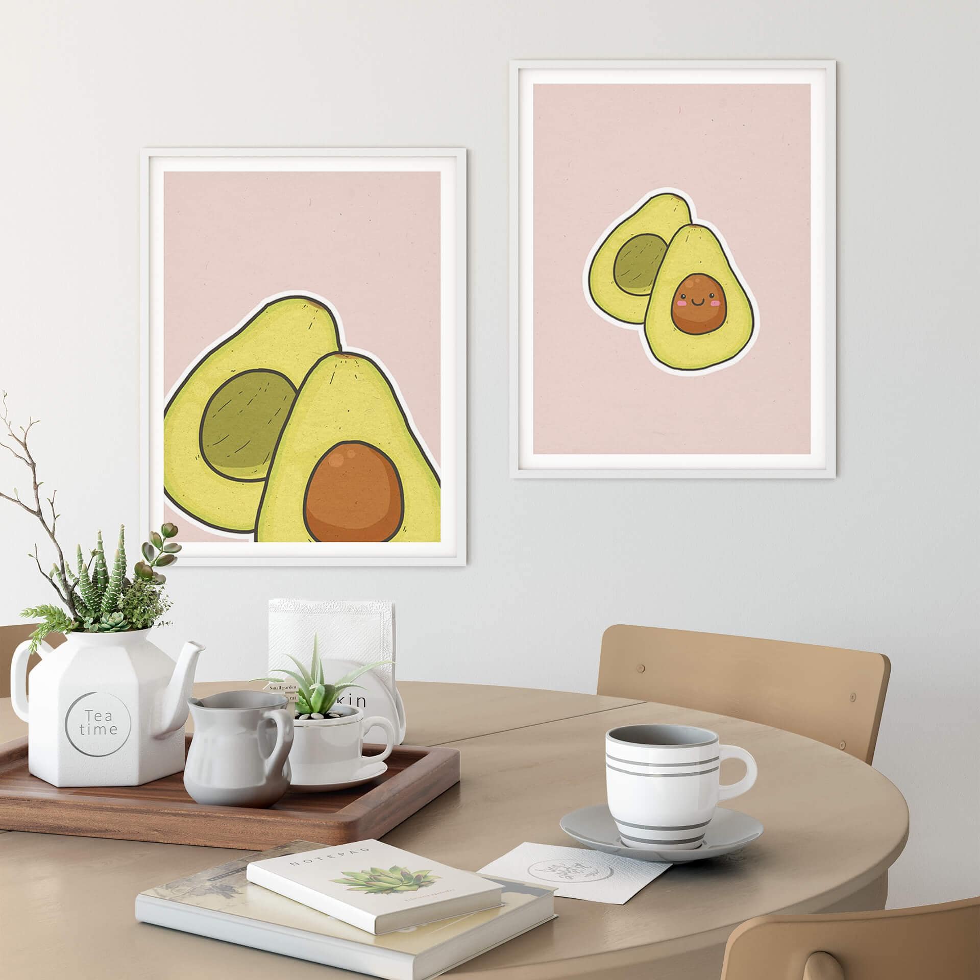 Poster-Set mit Bilderrahmen Avocado Lover (2er Set)