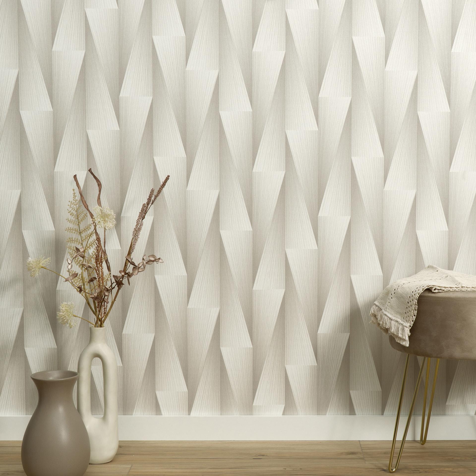 Guido Maria Kretschmer grafisk tapet Shift Fashion for Walls 5 light taupe