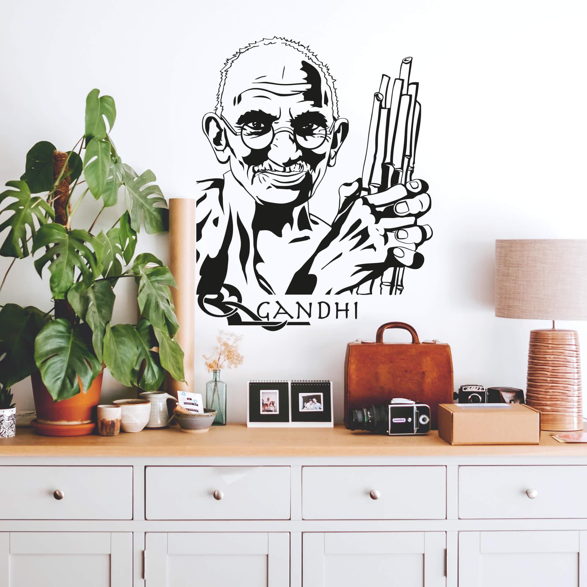Wallsticker -  Mahatma Gandhi