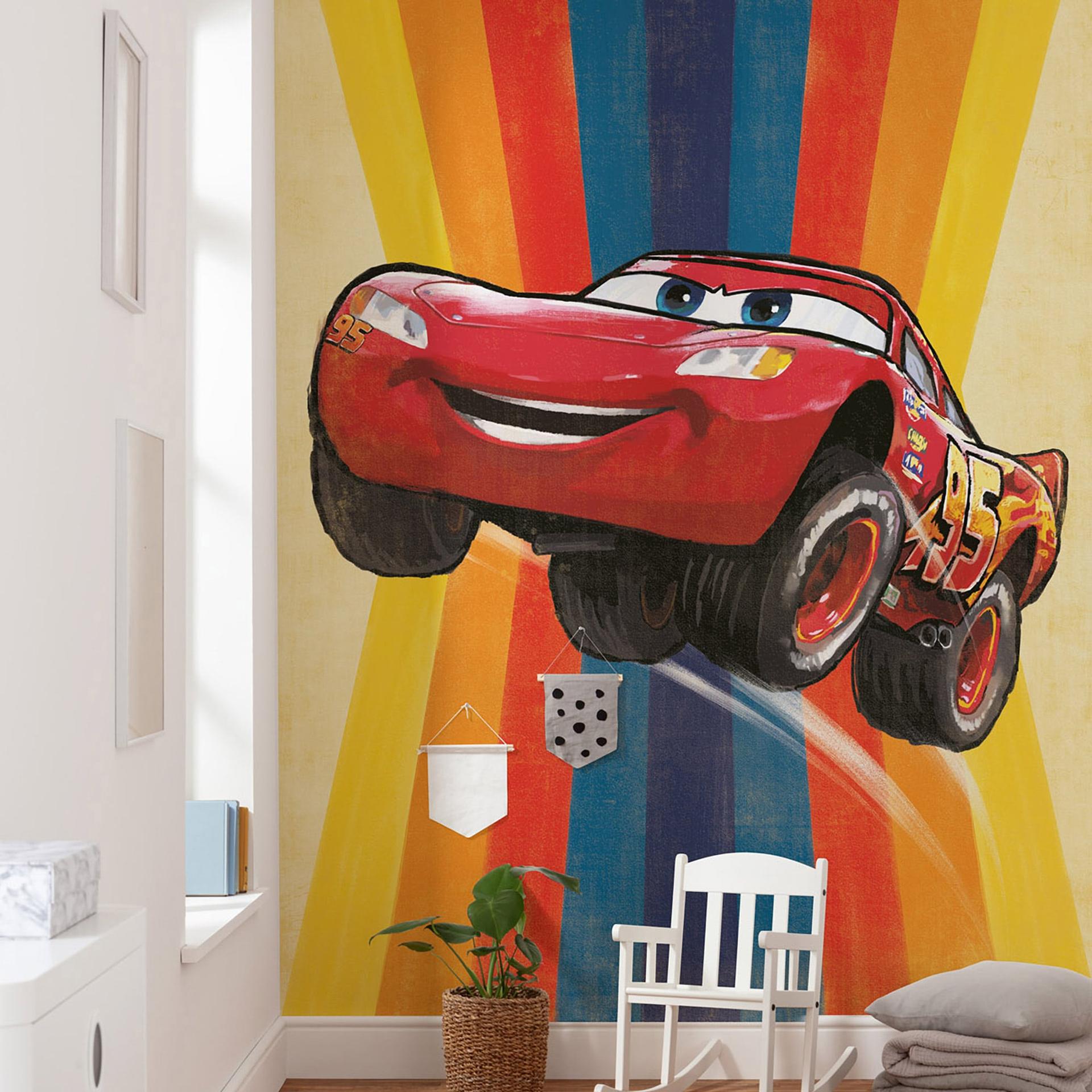 behang - Cars Jump - 200 x 280 cm
