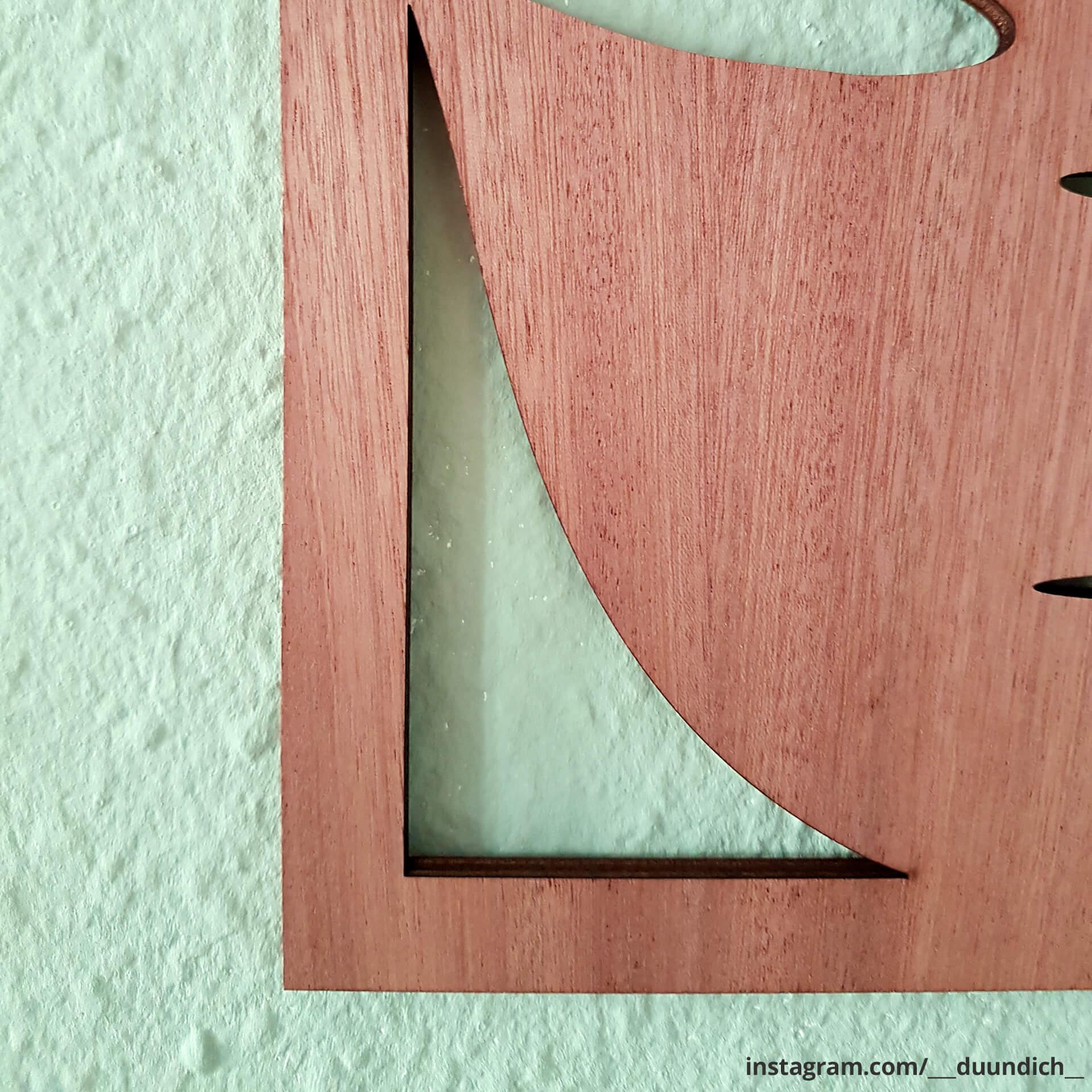 Houten Wanddecoratie – Set van vier bladeren