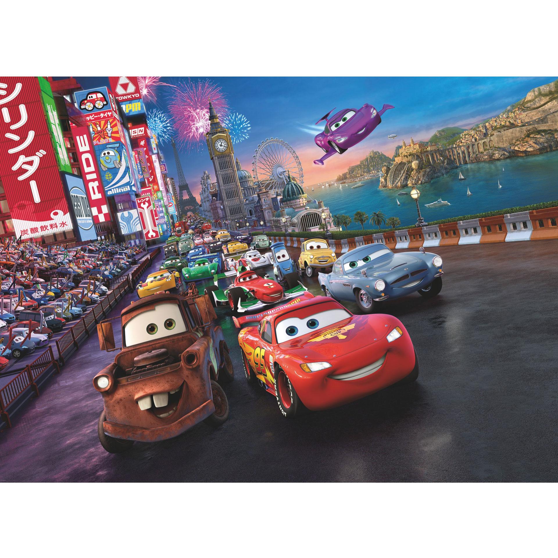 Fotobehang Papierbehang Disney Cars Race