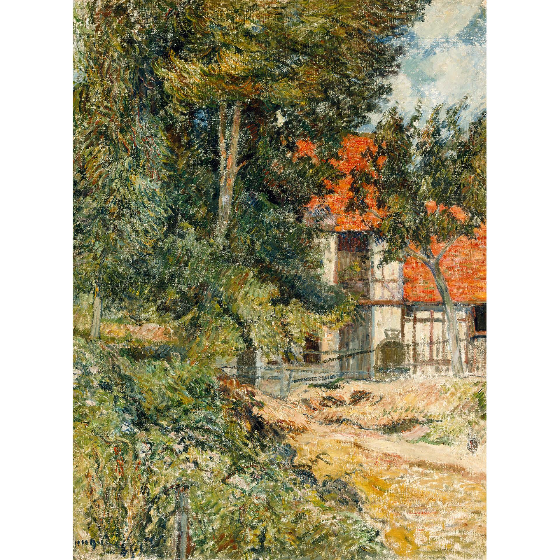 Fototapete Gauguin - Bauernhaus in der Normandie - 192x260 cm