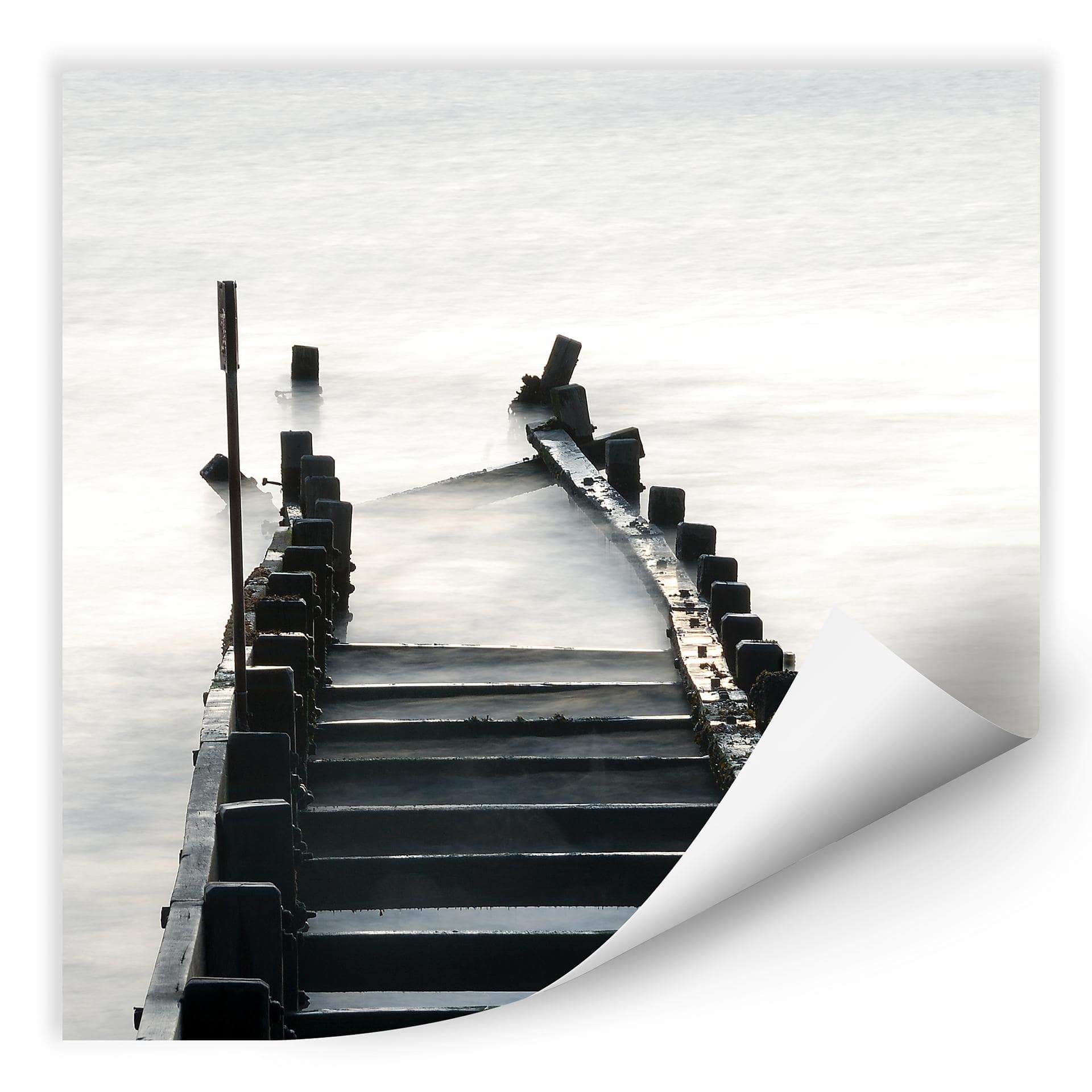 Zelfklevende Poster - Way to Nowhere