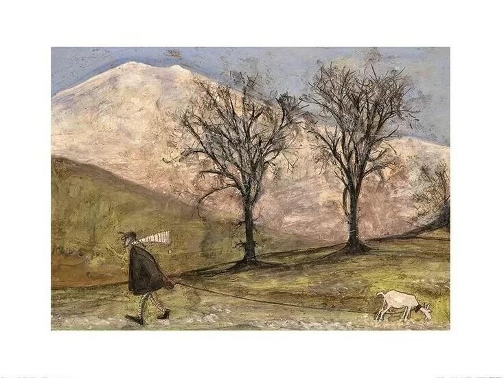 Plakat Sam Toft - Walking with Mansfield kunsttryk, Sam Toft (40 x 30 cm)