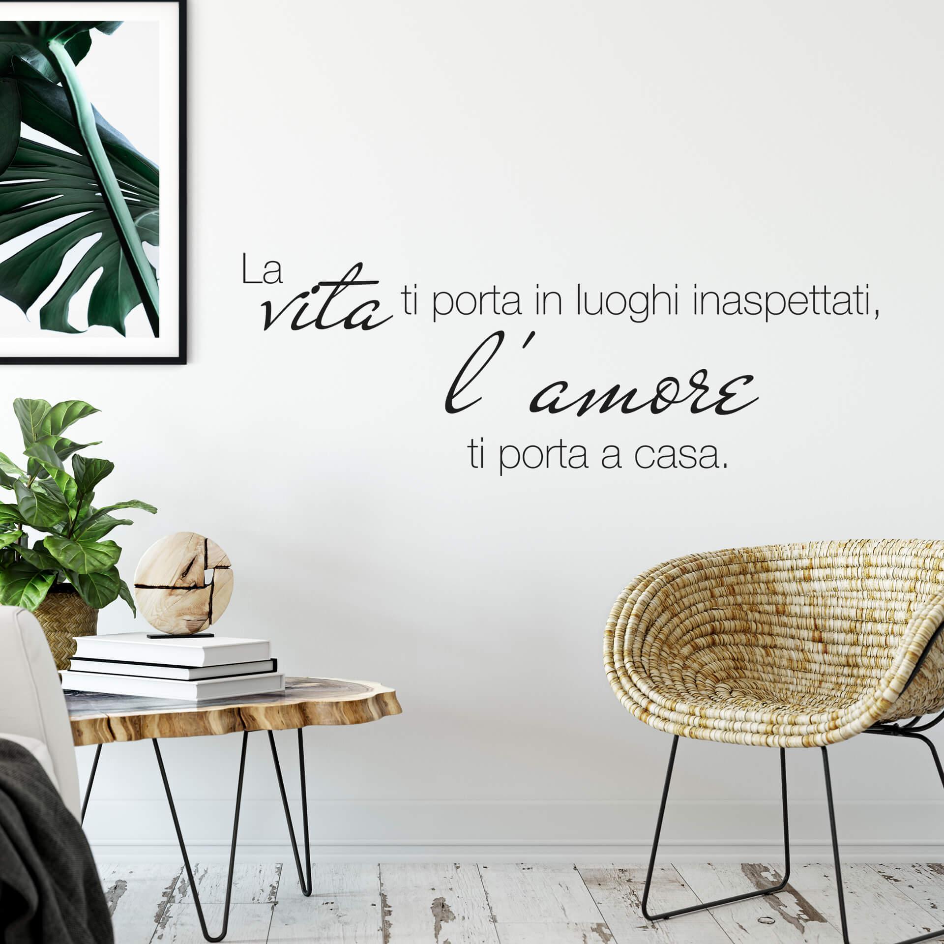 Adesivo murale - La vita ti porta