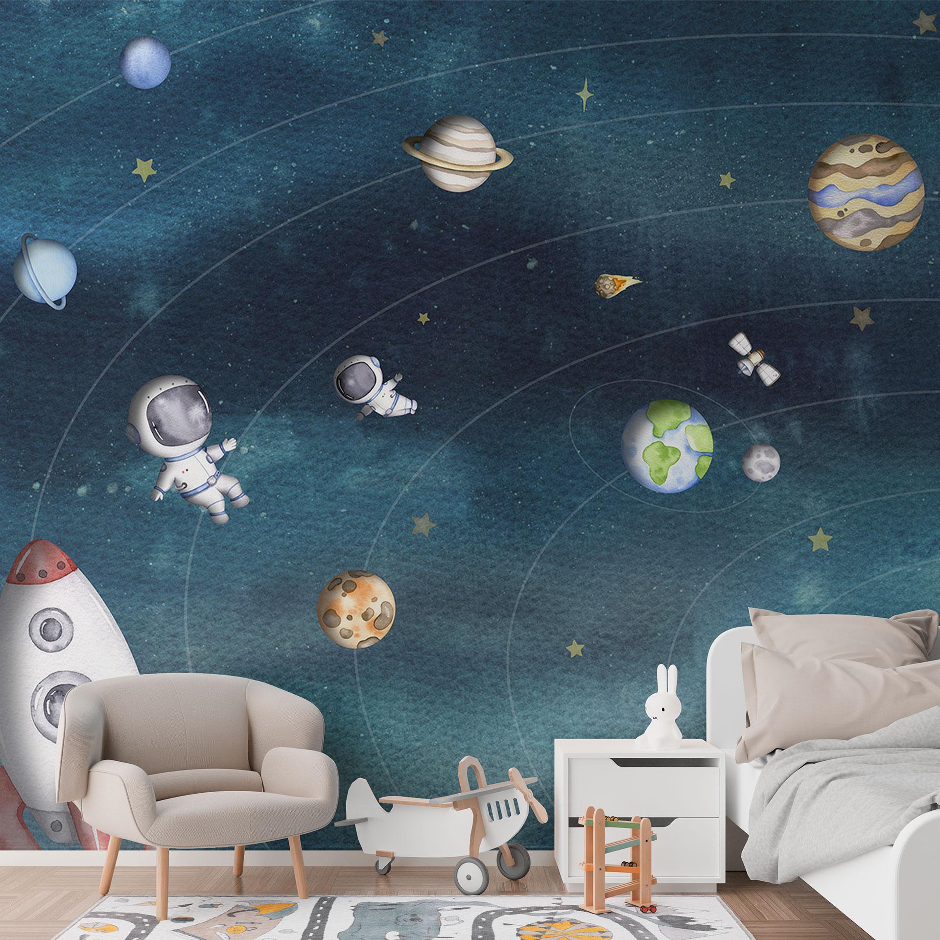 Fototapet Rumeventyr med astronauter - Oliver Robins