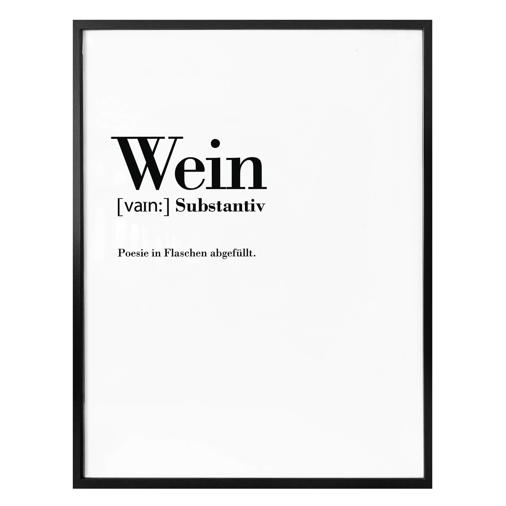 Poster Grammatik - Wein