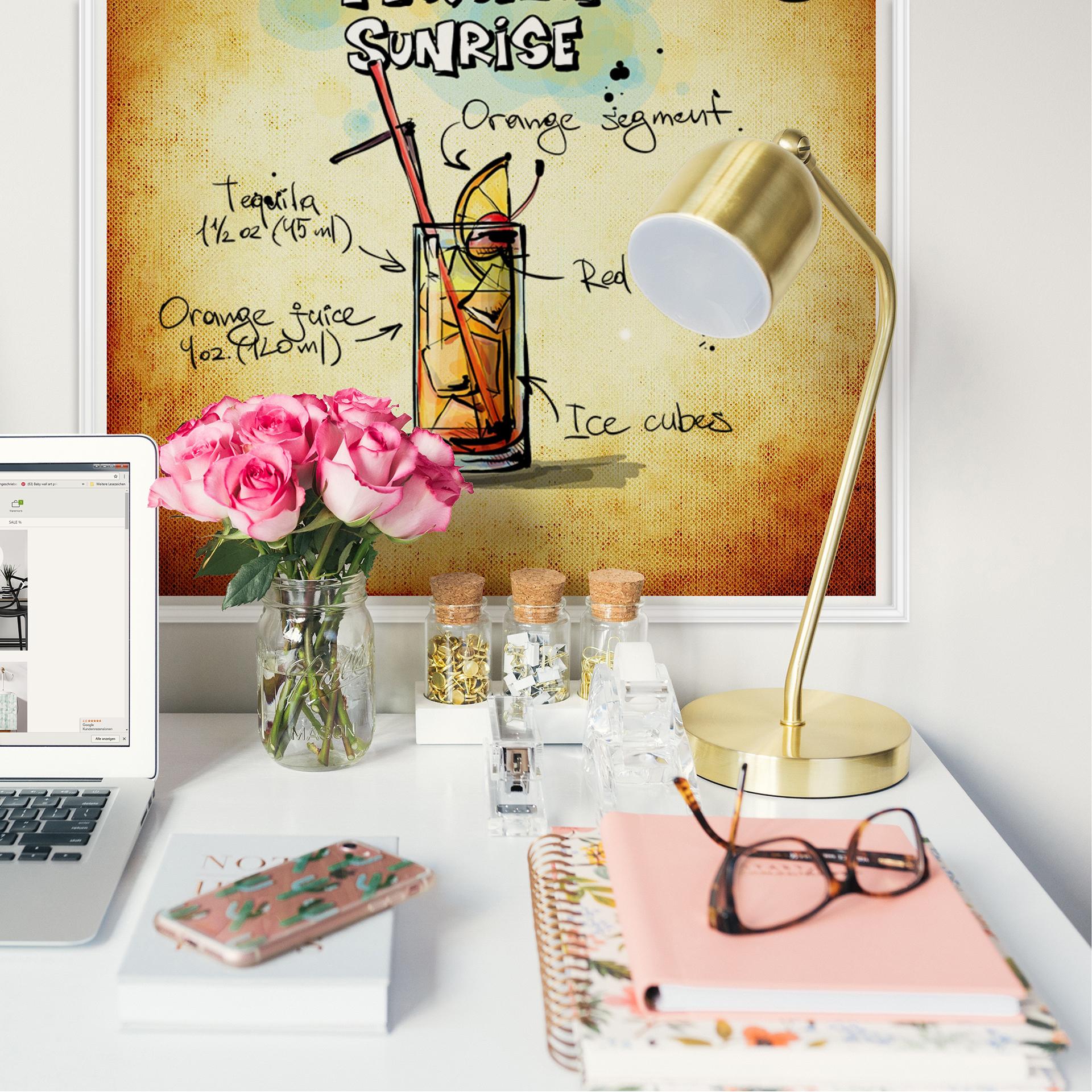 Muurprints Tequila Sunrise Recept