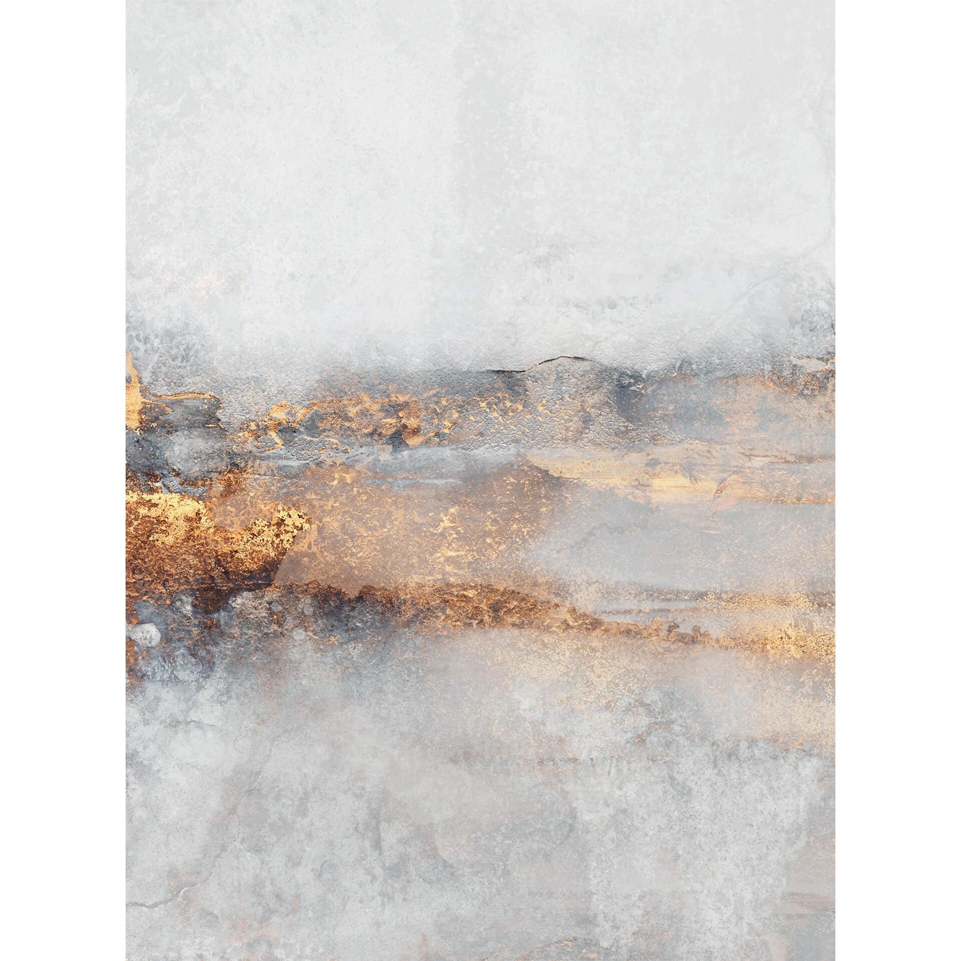 Fredriksson - Papel pintado Sendero dorado en la niebla