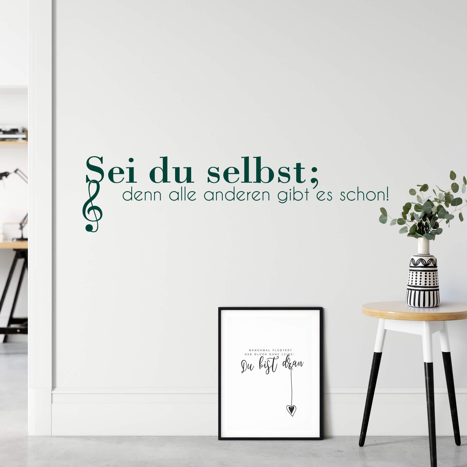 Wandtattoo Sei du selbst... 02