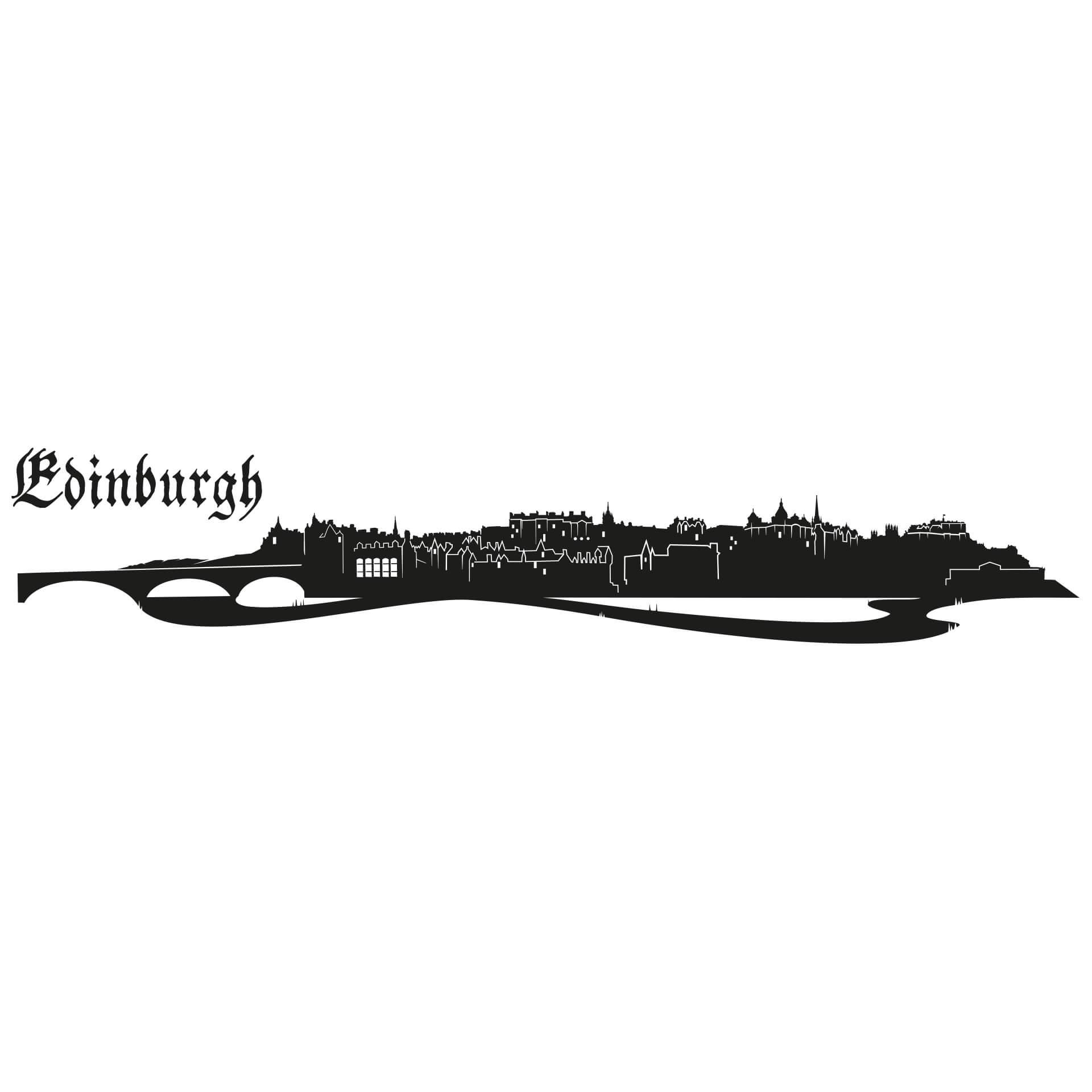 Wallsticker Edinburgh Skyline