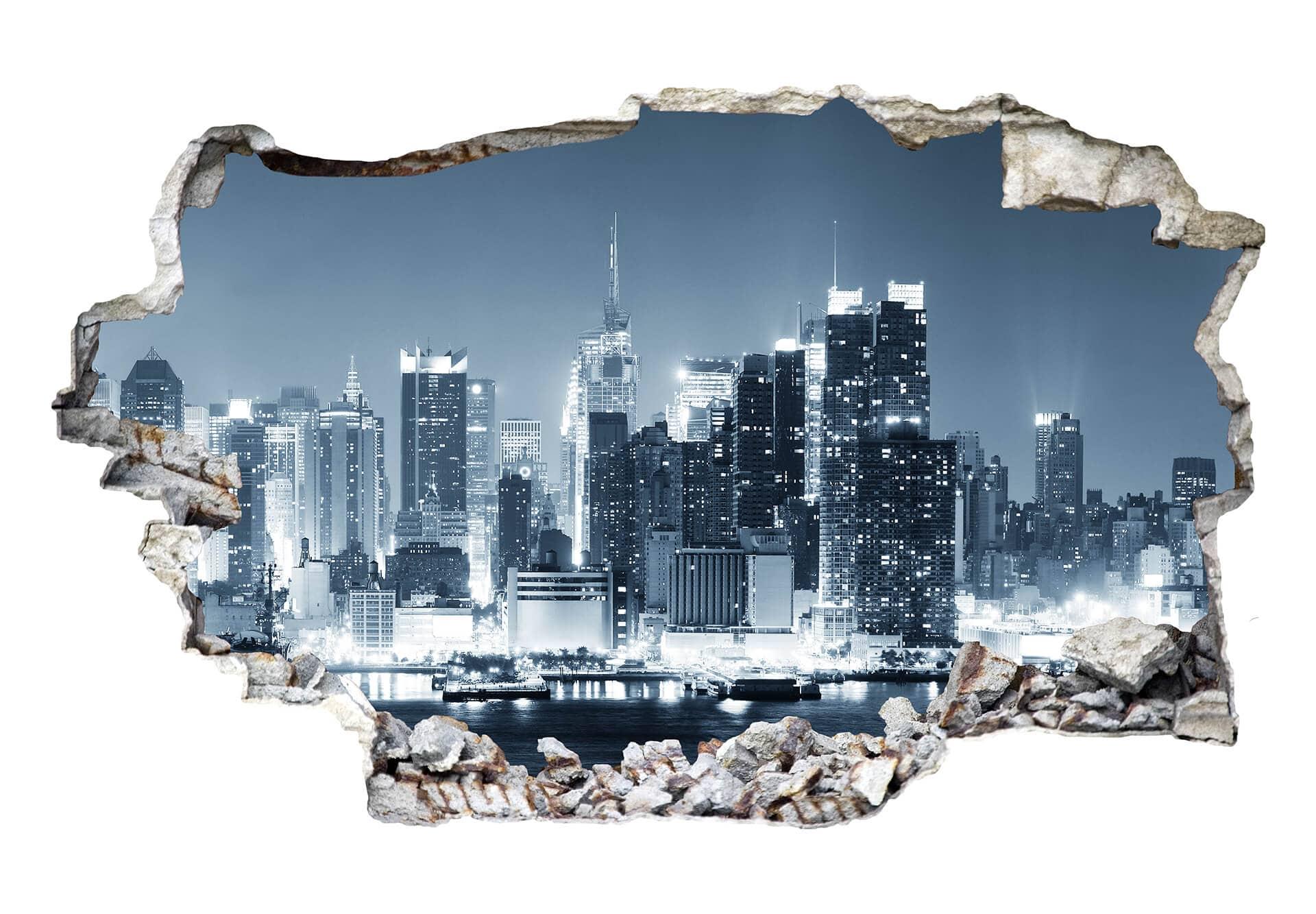 3D Wandtattoo New York at Night 1
