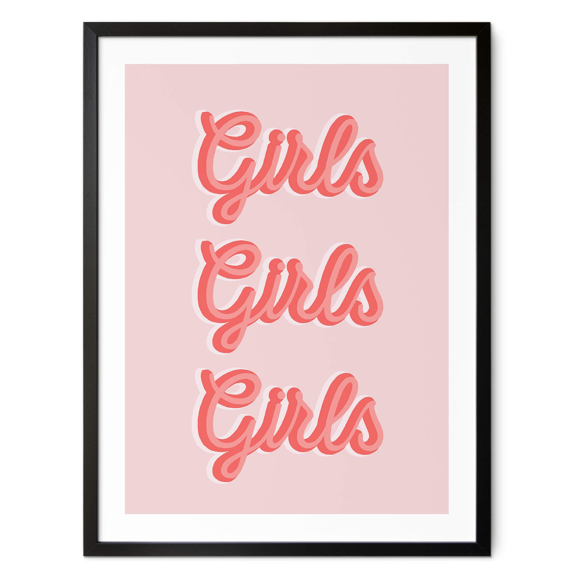 Plakat Kerr-Dineen - Girls Girls Girls