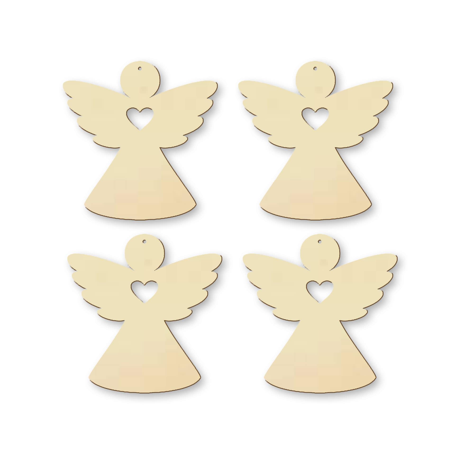 Decori natalizi - Angeli Set di 4