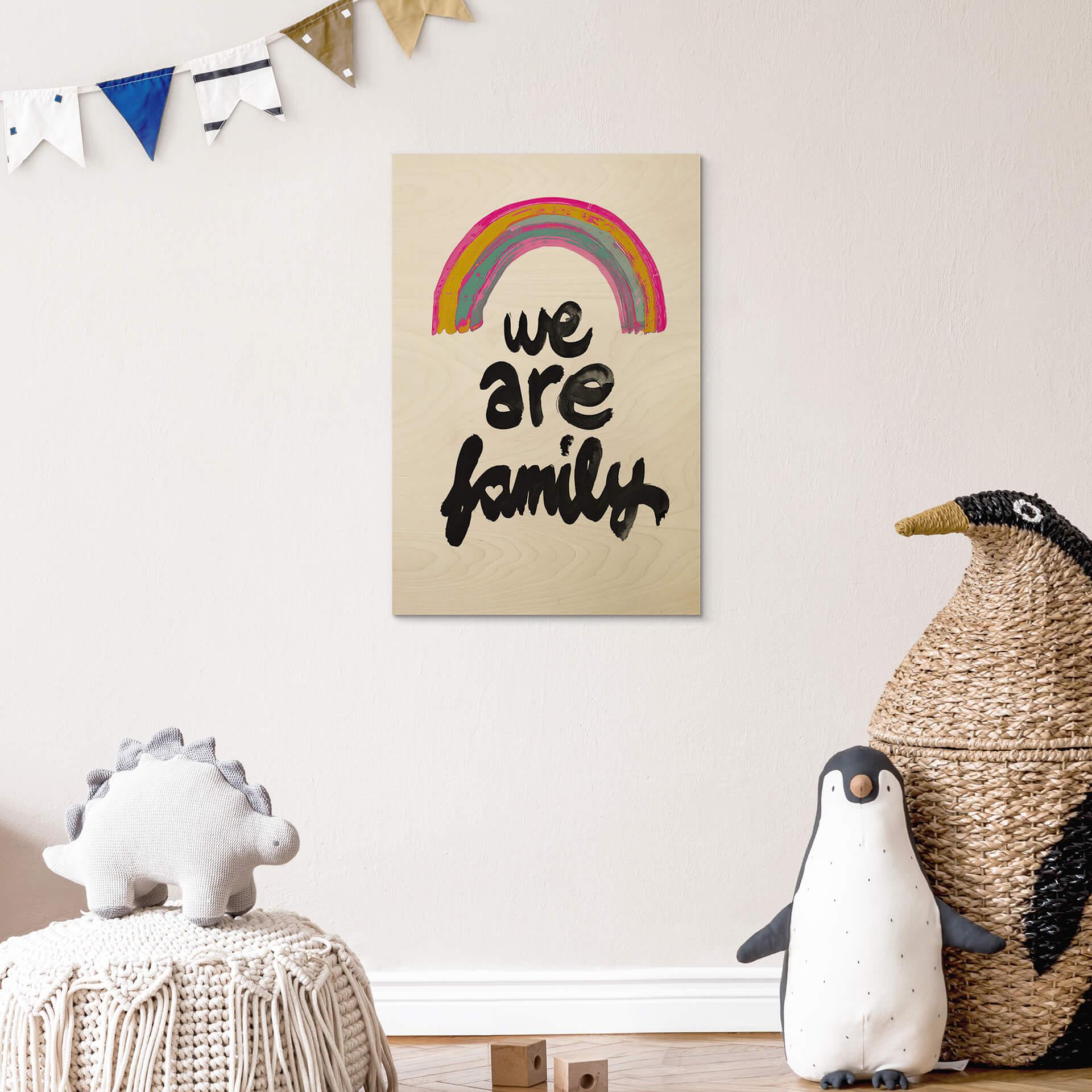 Træplakat Treechild - We are Family