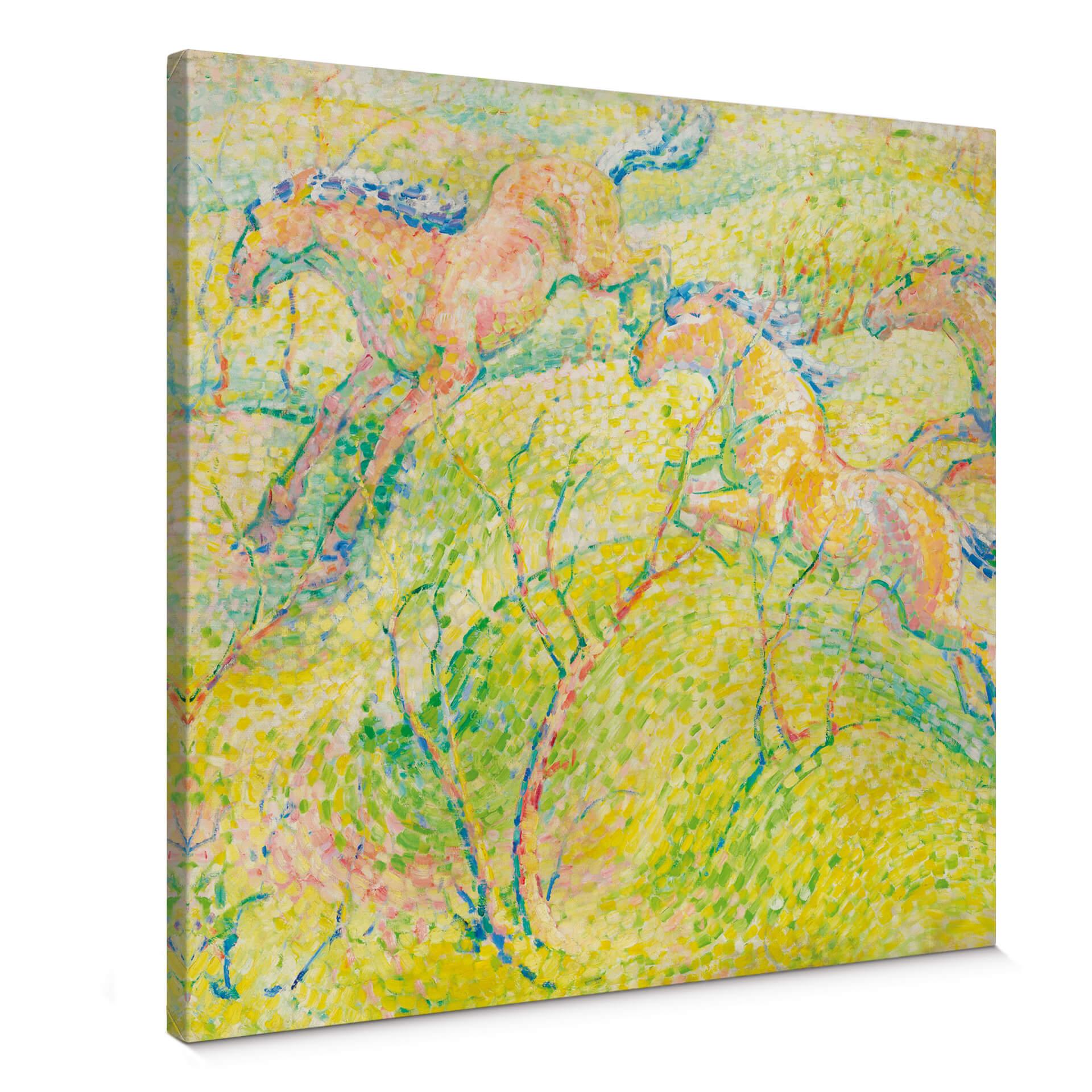 Franz Marc - springheste - Lærredsprint
