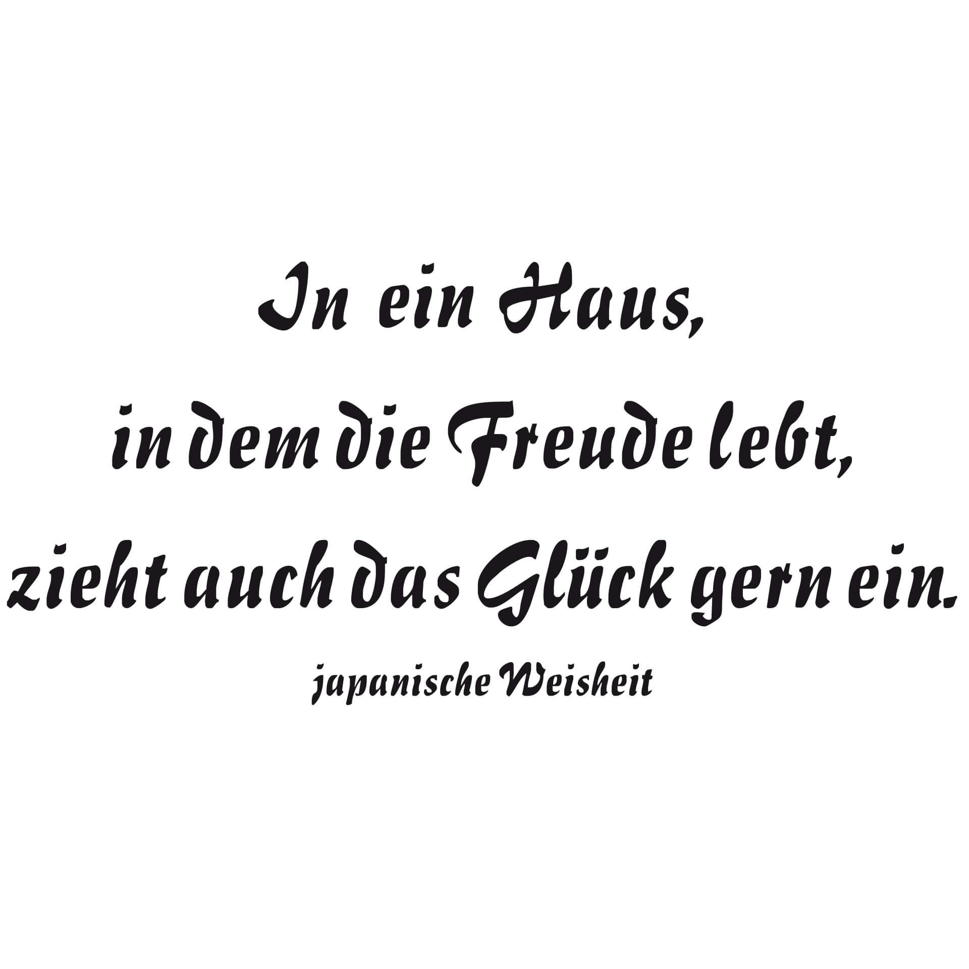 Wandtattoo In ein Haus... 1