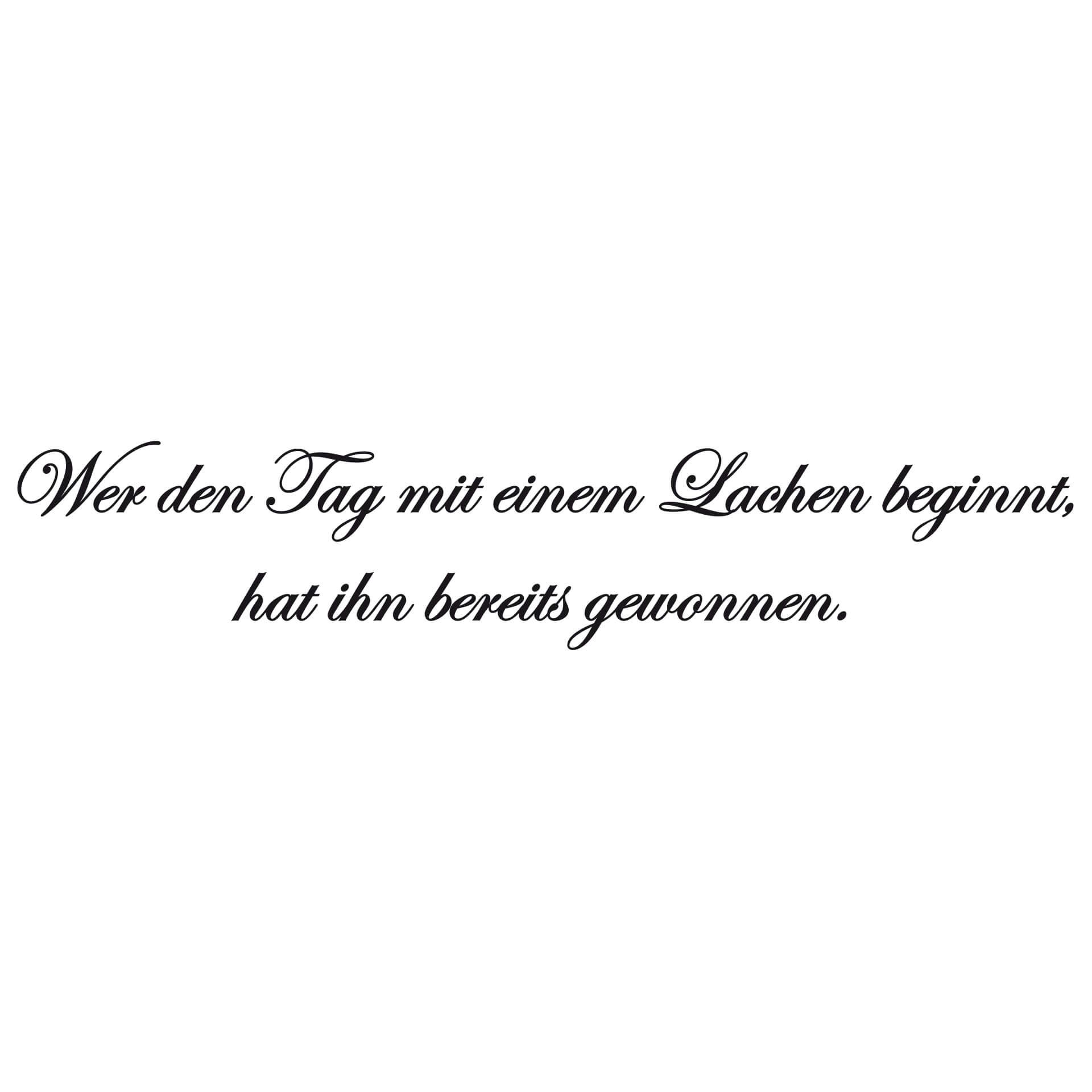Wandtattoo Wer den Tag... 1