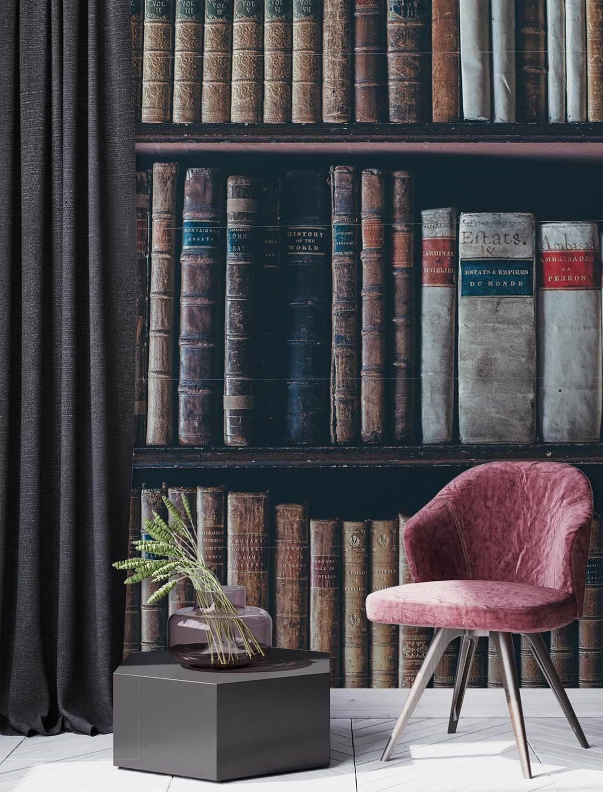 Fototapete, Bücherregal