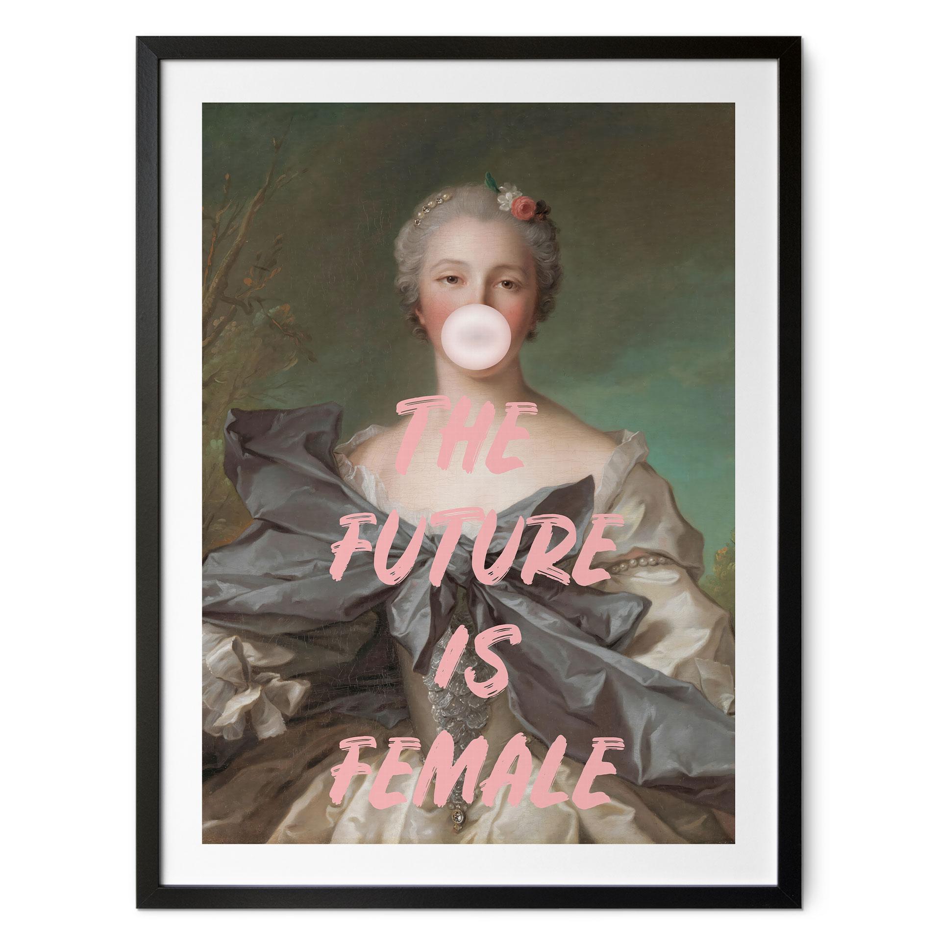 Plakat Fremtiden er kvindelig | Feminisme - Grace Digital Art
