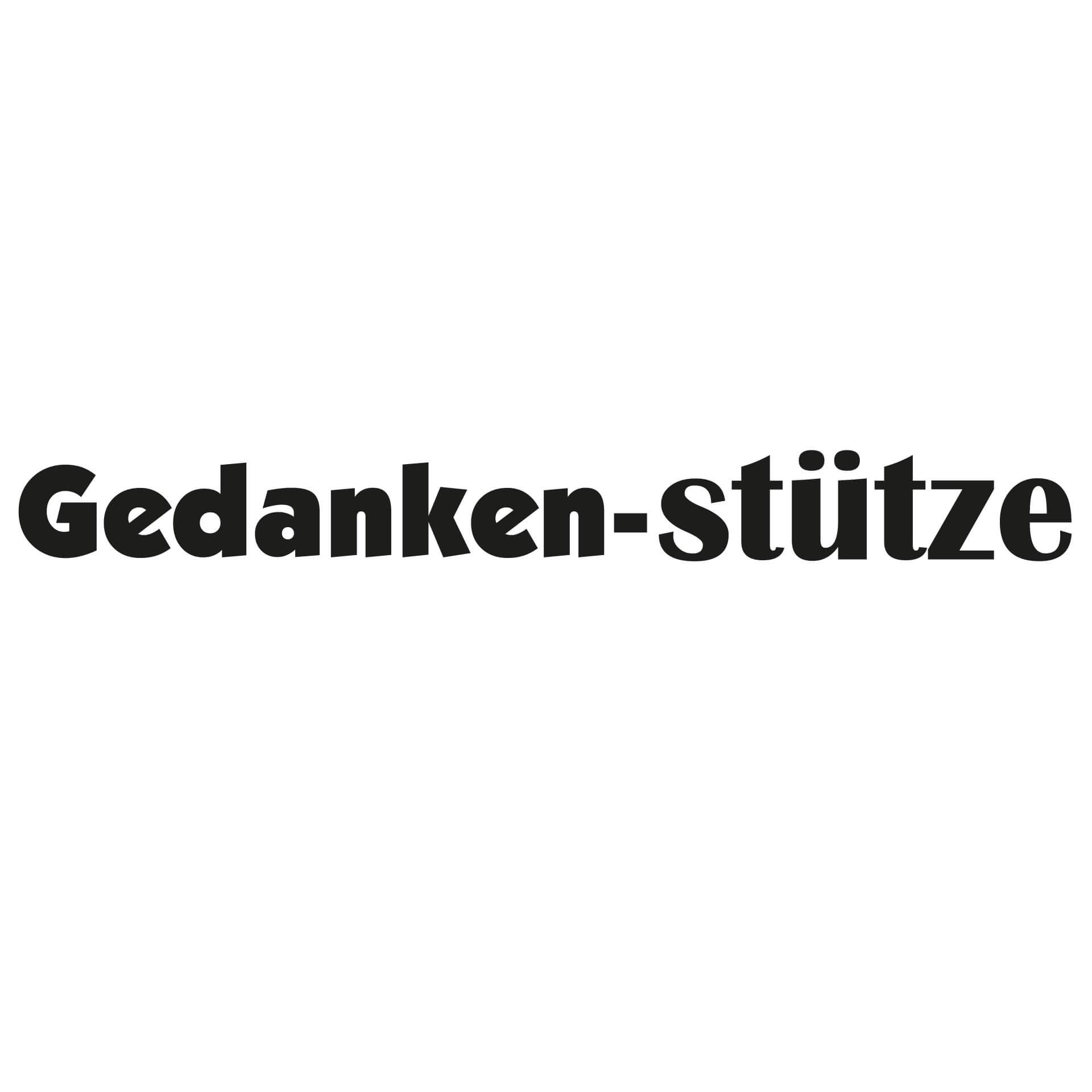 Wandtattoo Gedankenstütze