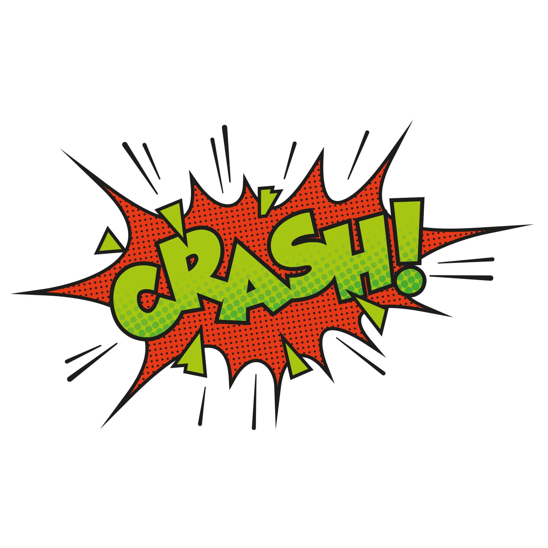 Wallsticker -  Comic Soundeffect - Crash