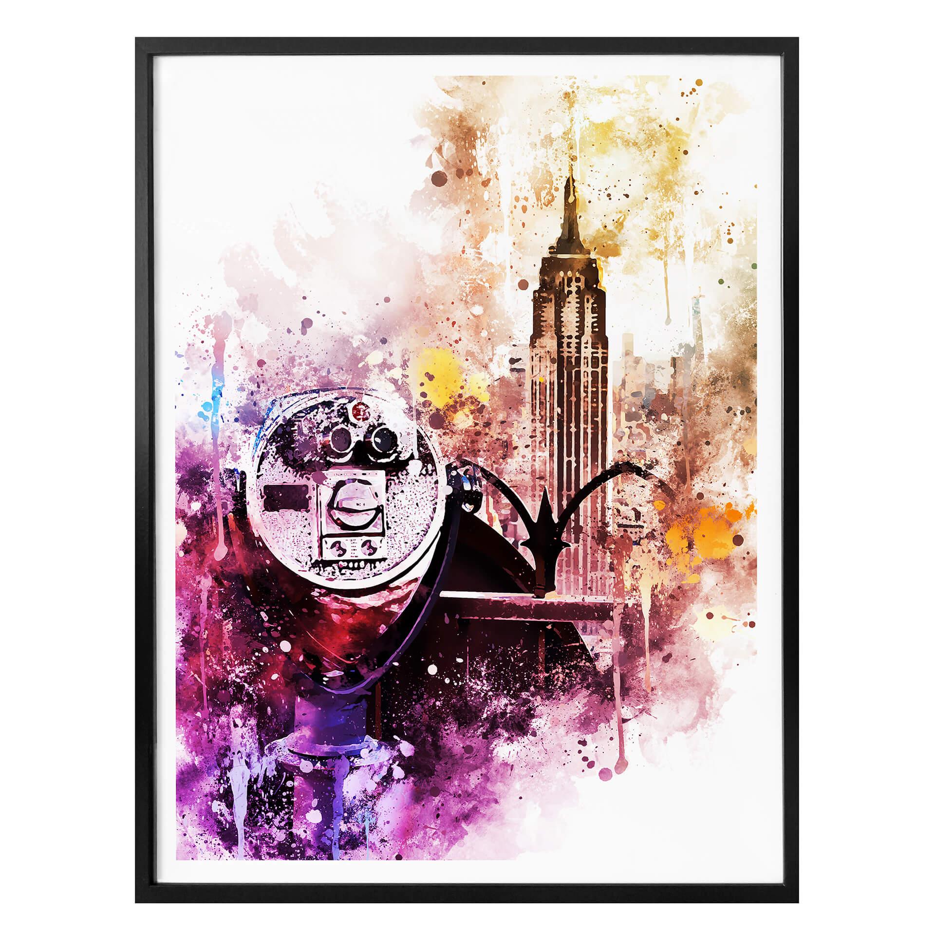 Poster Hugonnard - Akvarell New York View