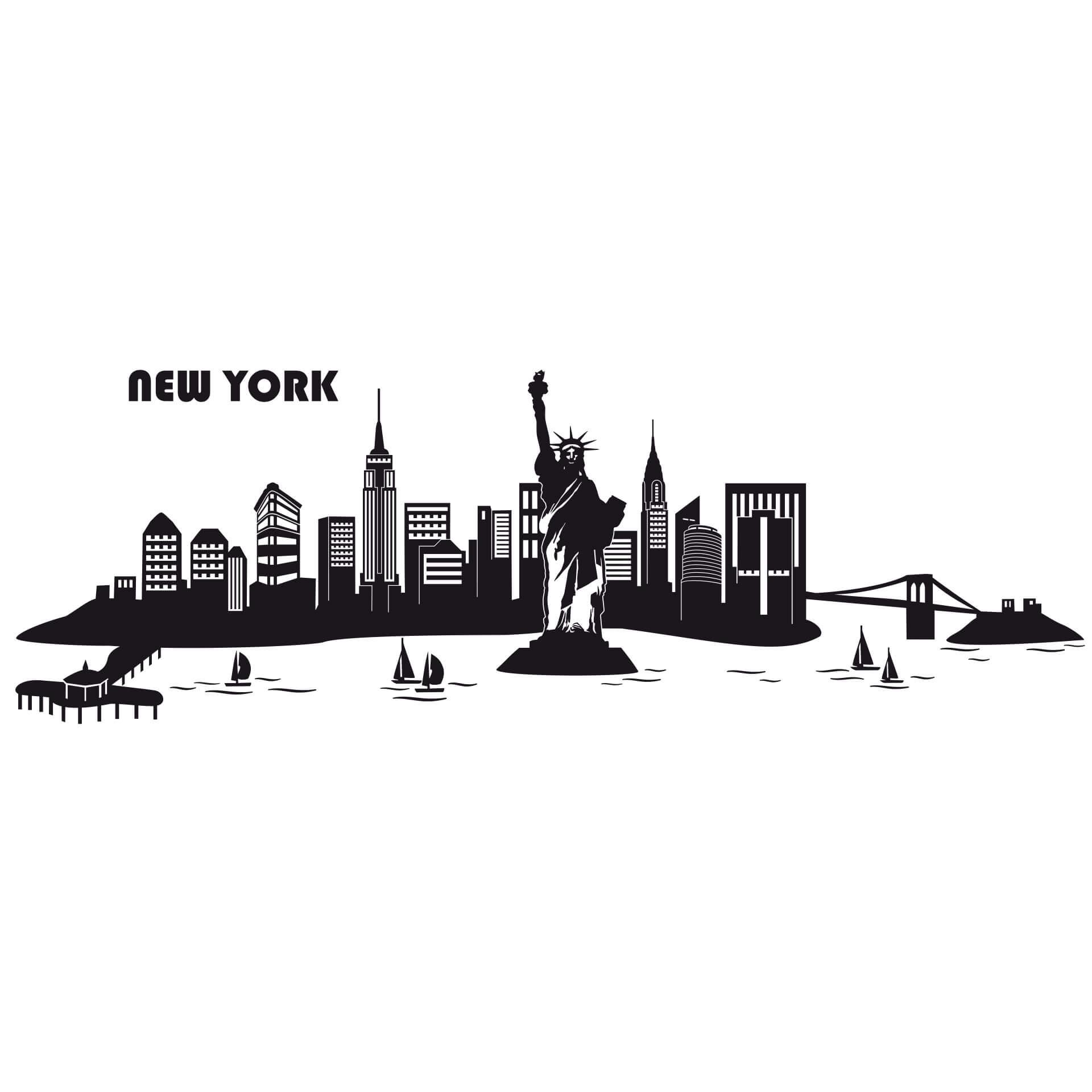 Wandtattoo New York Skyline 2