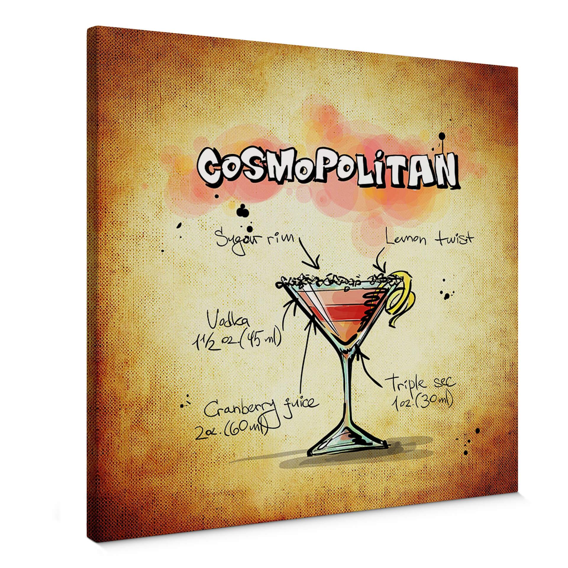 Lienzo Cosmopolitan - Receta