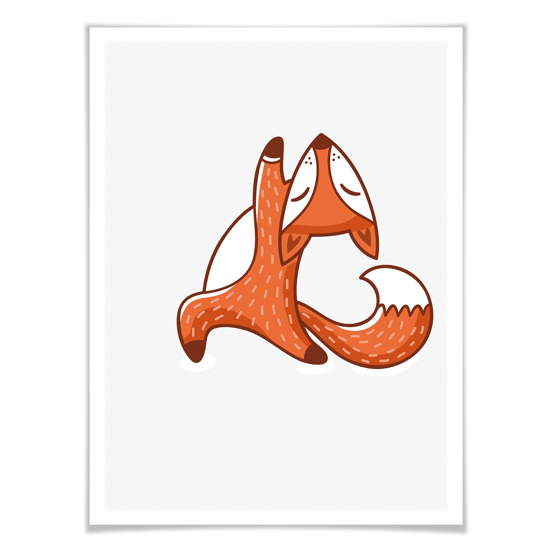 Plakat - Yoga Fox 07