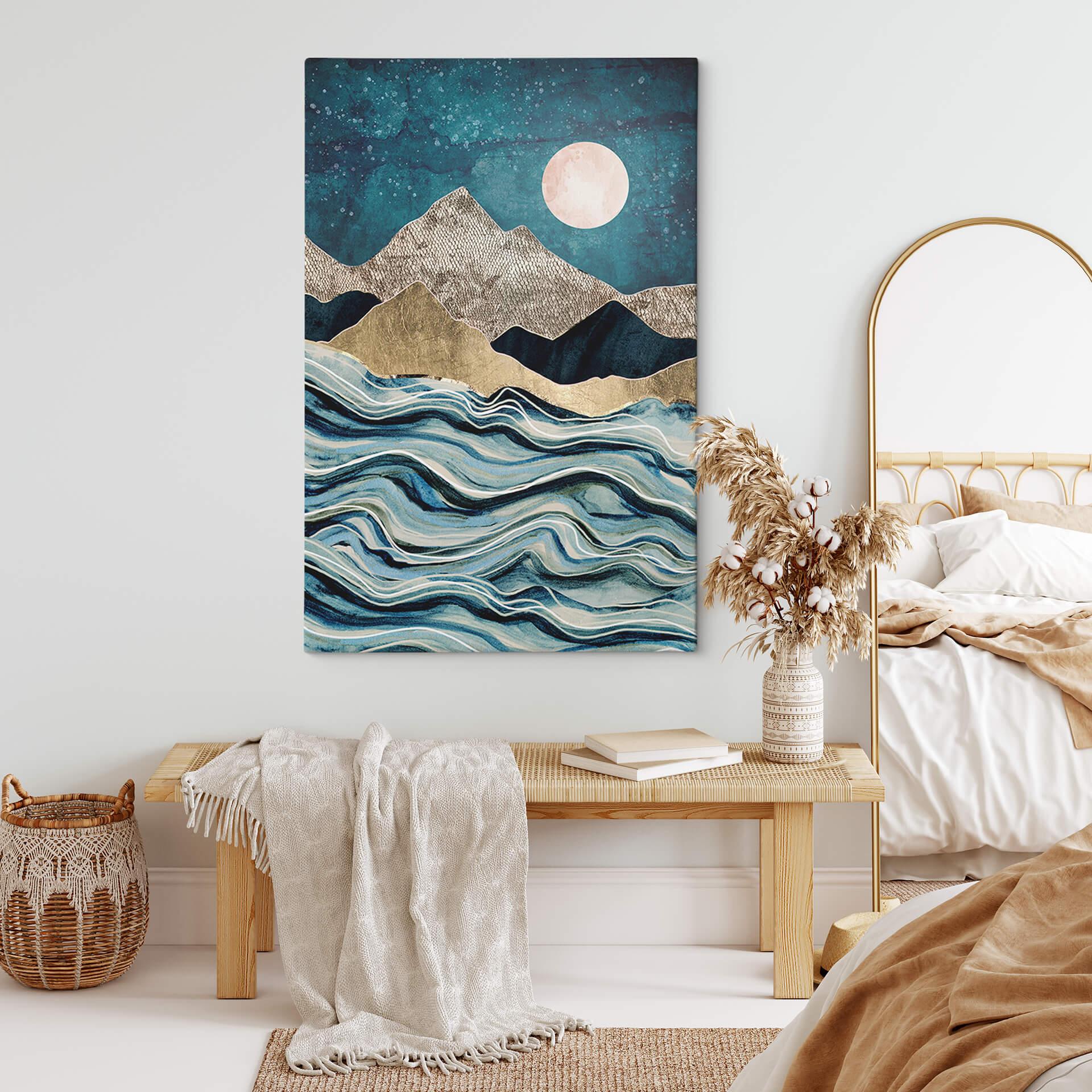 Canvas SpaceFrog Designs - Indigo Sky