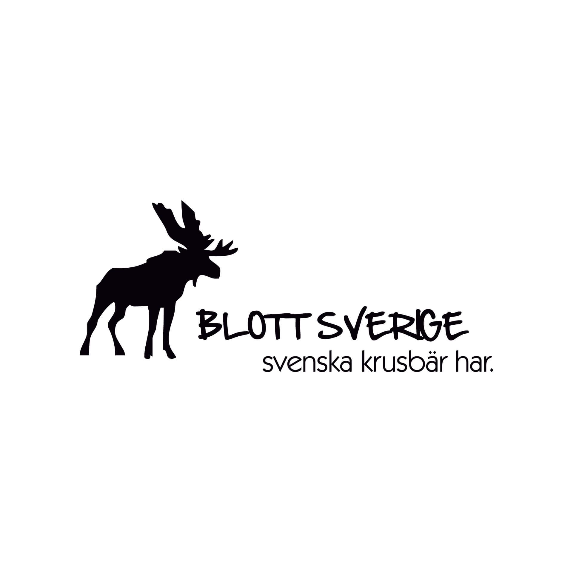 Muursticker Blott Sverige svenska krusbär har