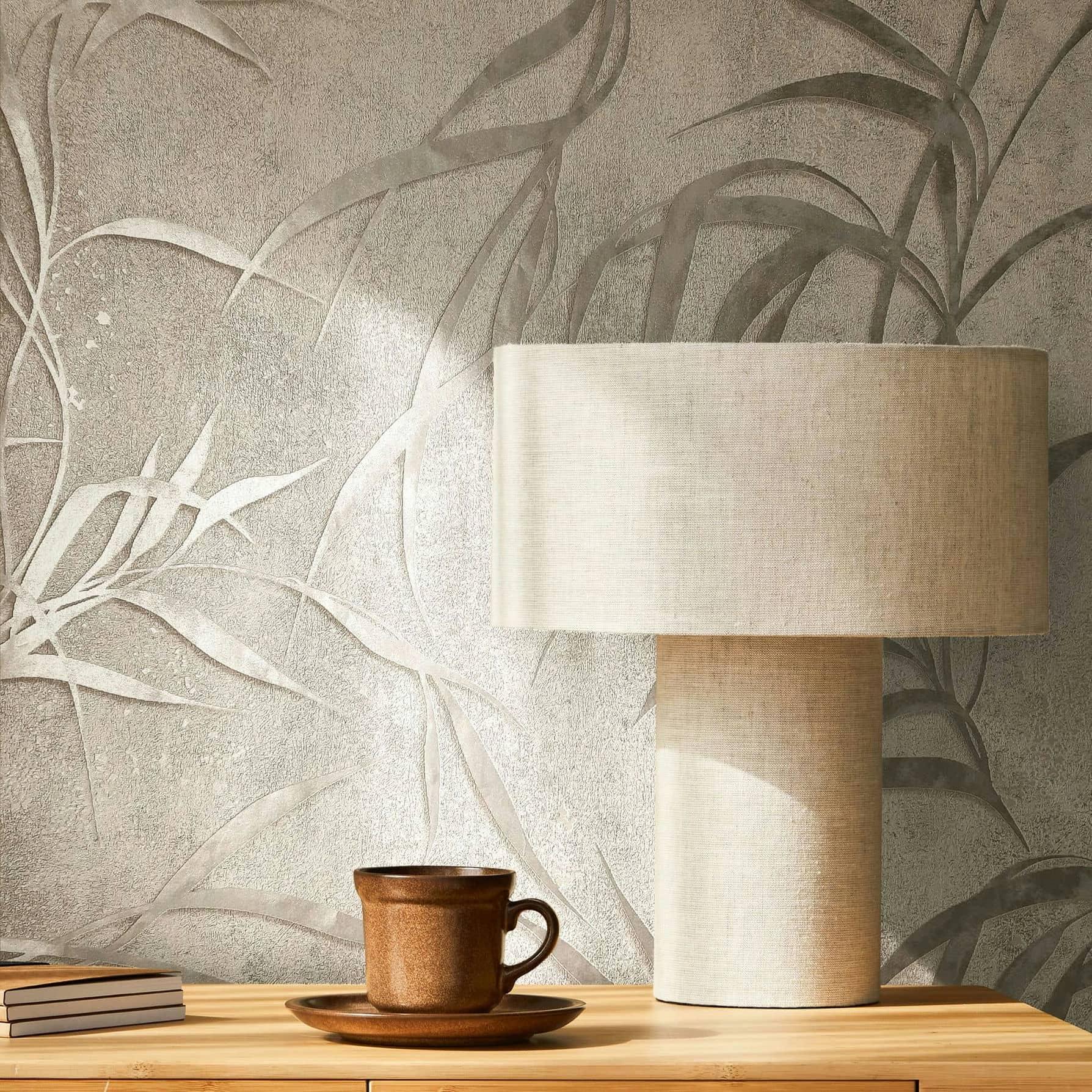 non-woven tapet grå blomstret til stue soveværelse tapet marburg