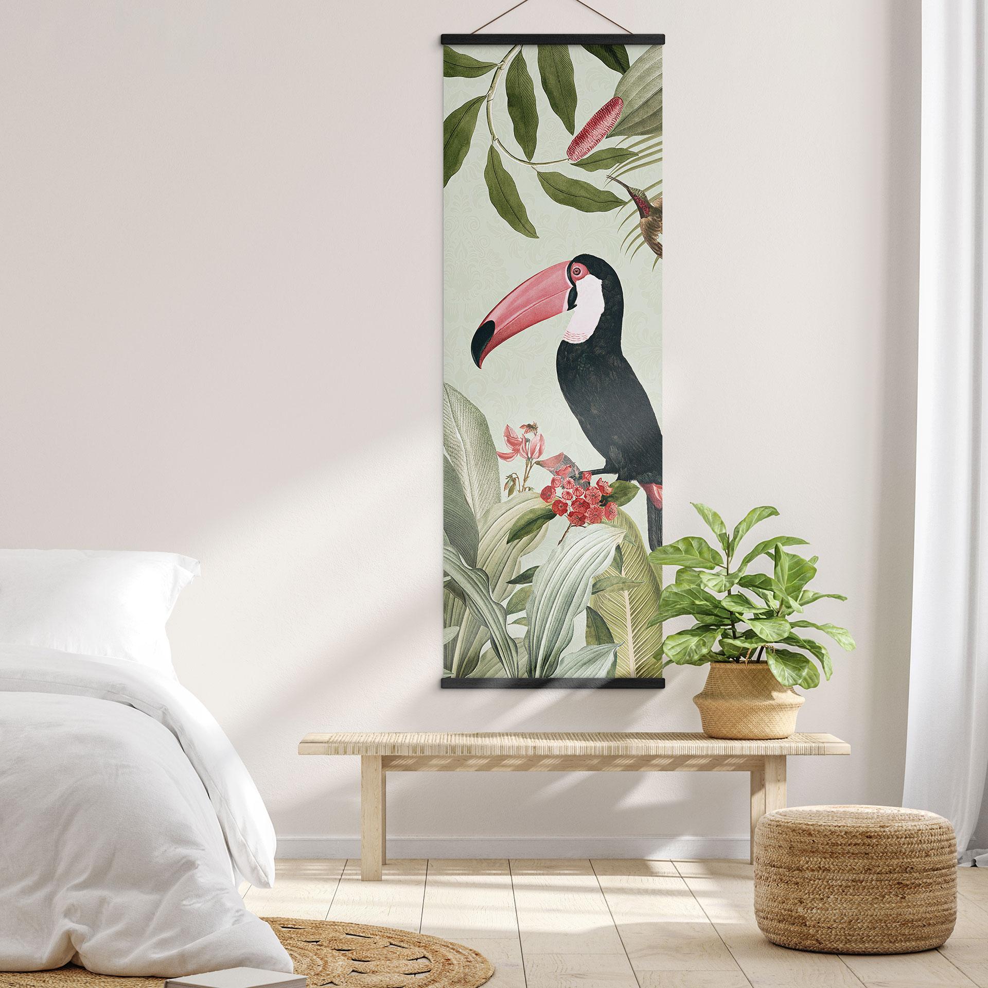Tekstil plakat Tukan i et jungleparadis - UN Designs