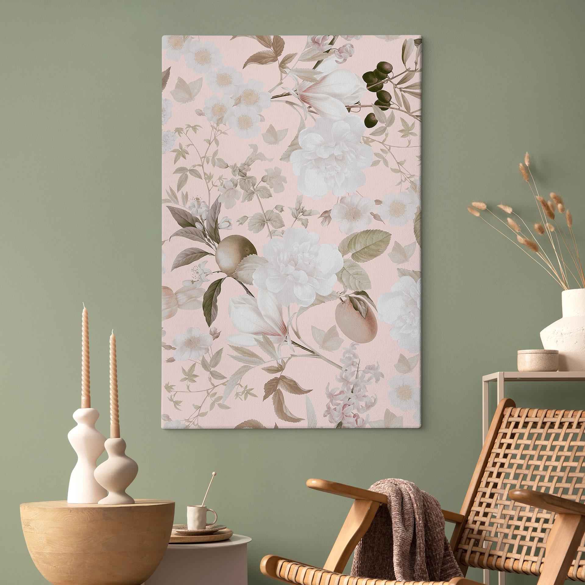 Stampa su tela Illustrazione boho con fiori e frutta - UN Designs