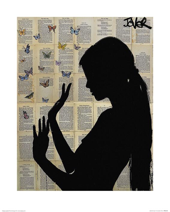 Plakat Loui Jover - Butterfly Days kunsttryk, Loui Jover (40 x 50 cm)