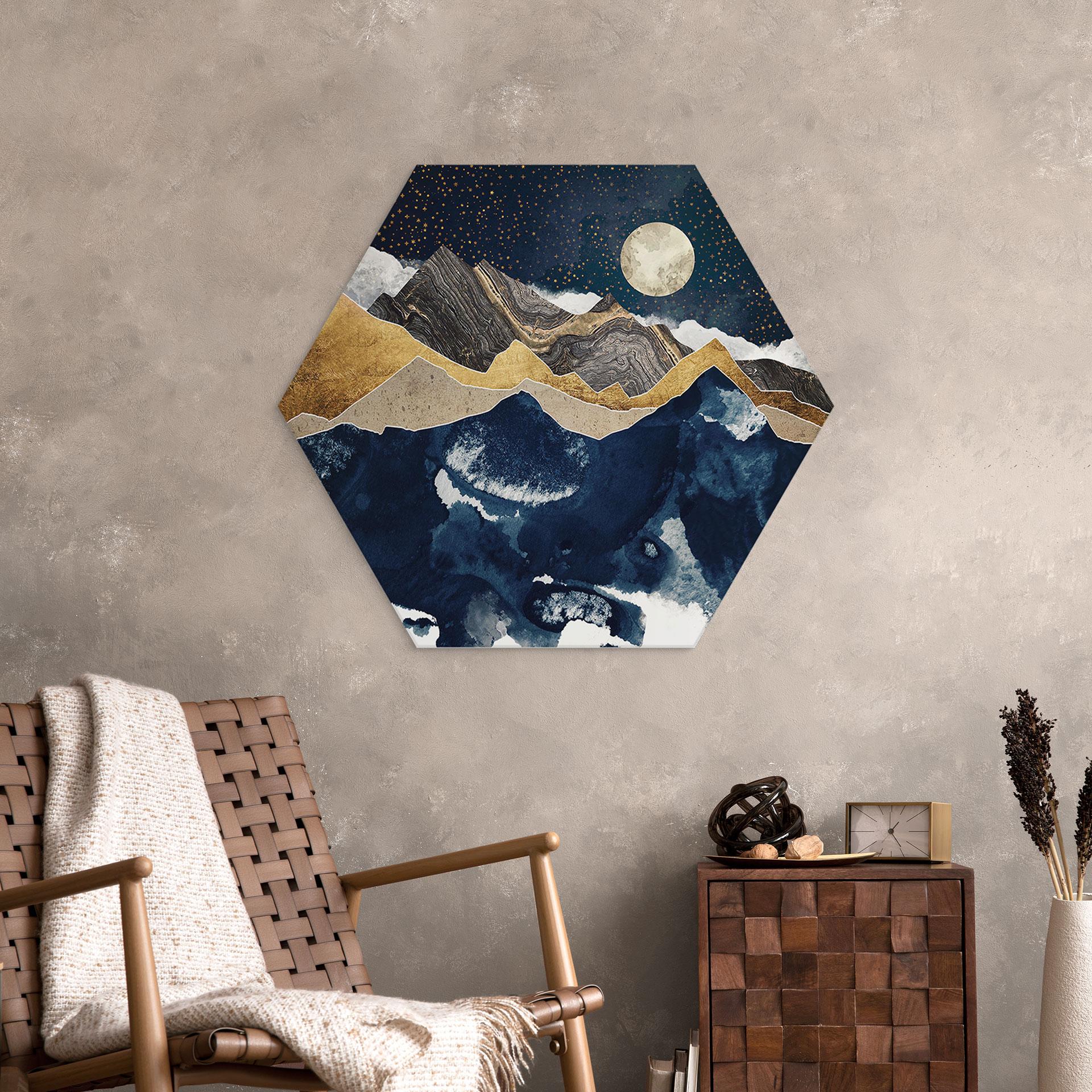 Hexagon Dibond Stjernehimmel om vinteren - SpaceFrog Designs