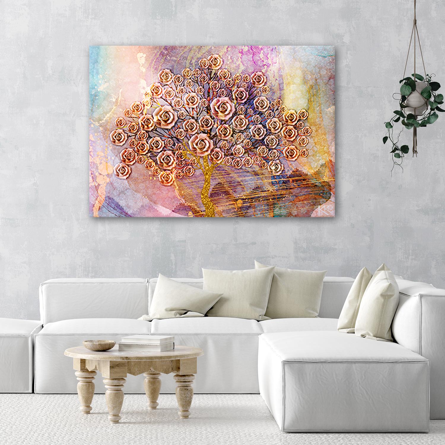 Canvasbillede, Livets træ Klimt
