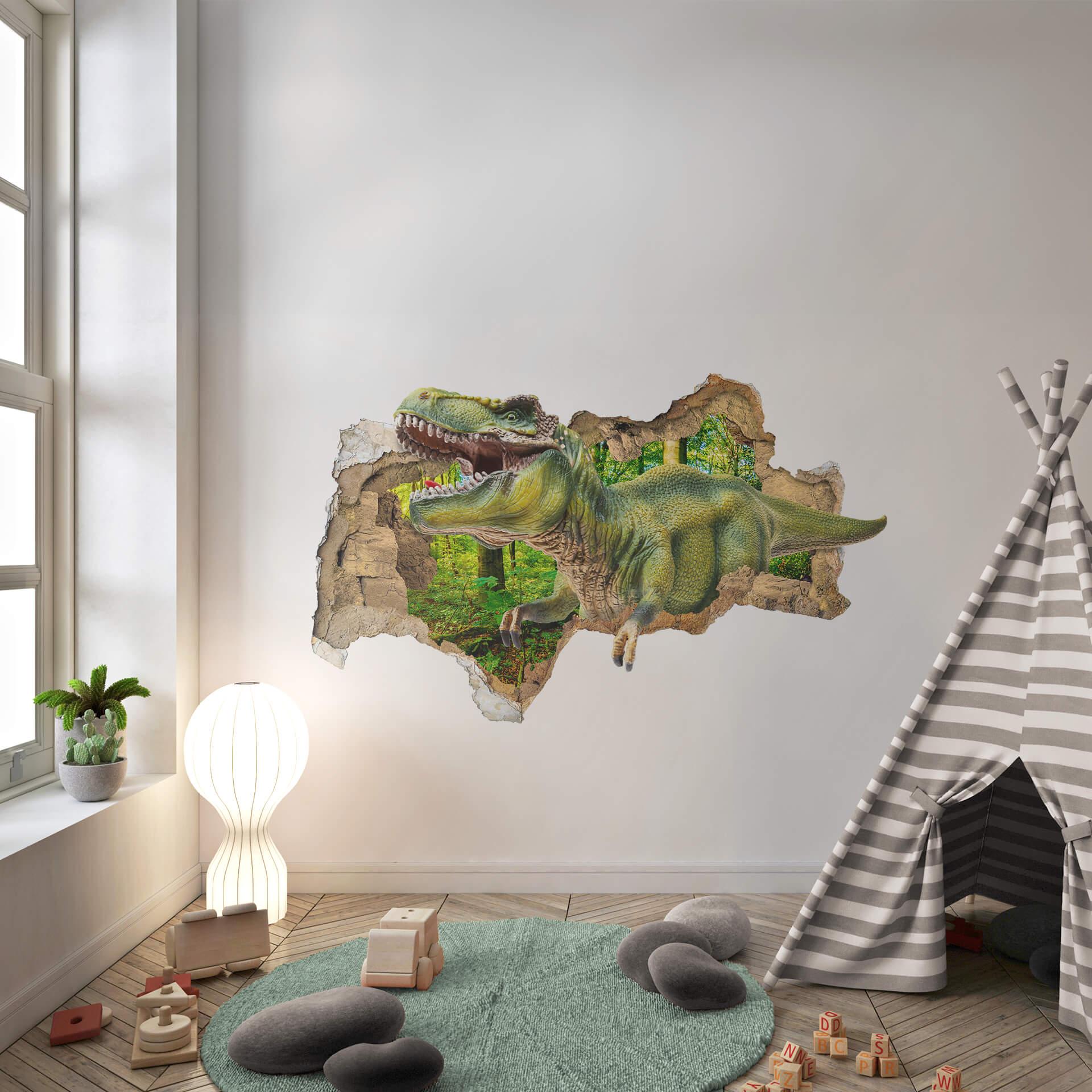 3D Wallsticker T-Rex fra skoven