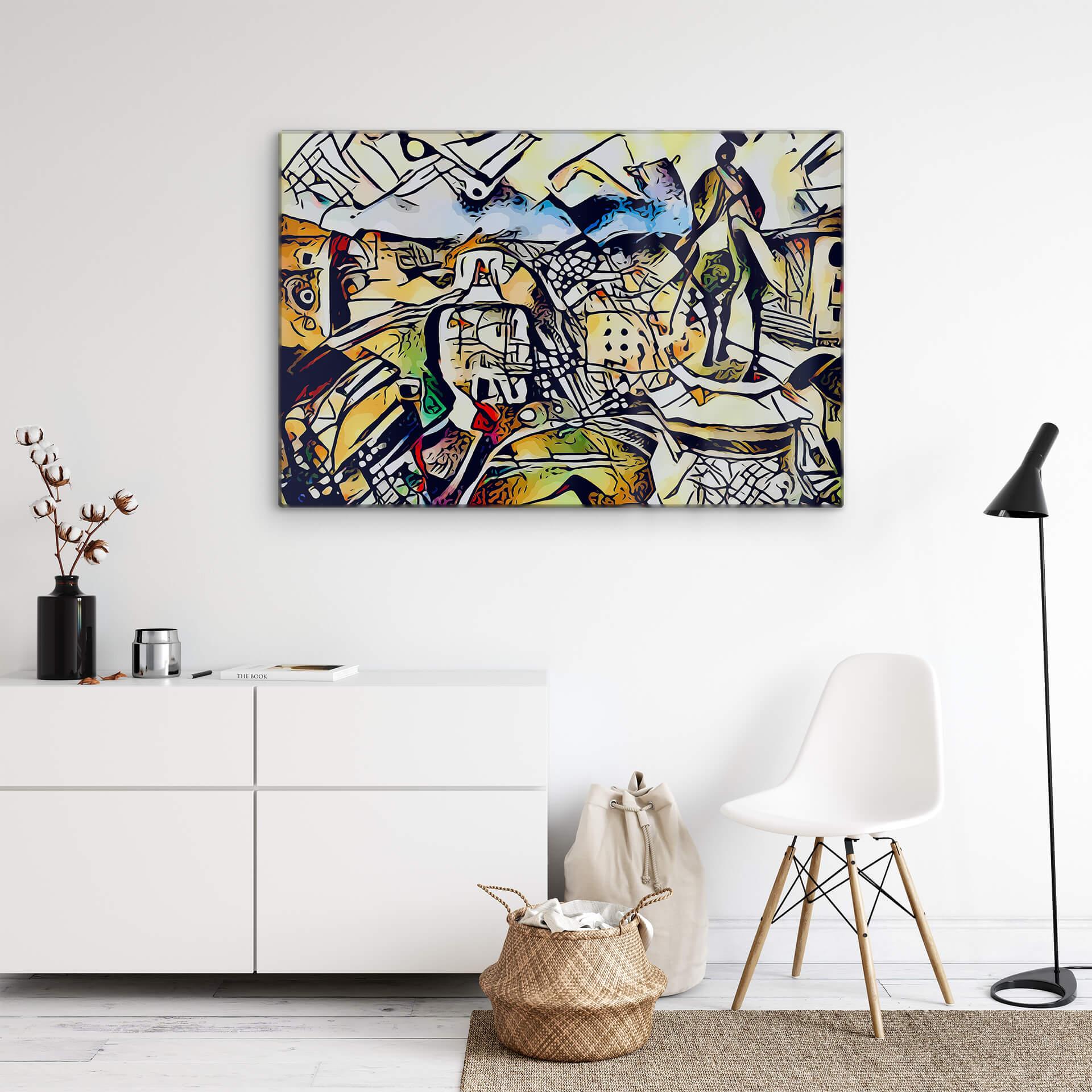 Glasschilderij Zamart - Kandinsky meets Rome