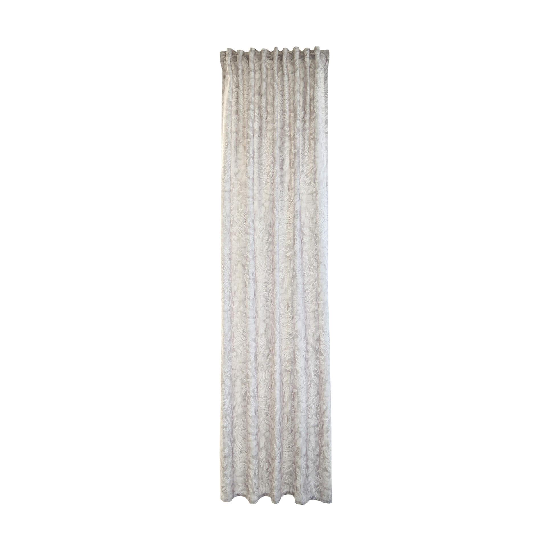 Homing Vorhang mit verdeckten Schlaufen Tano grau -  2.45 x 1.4 m