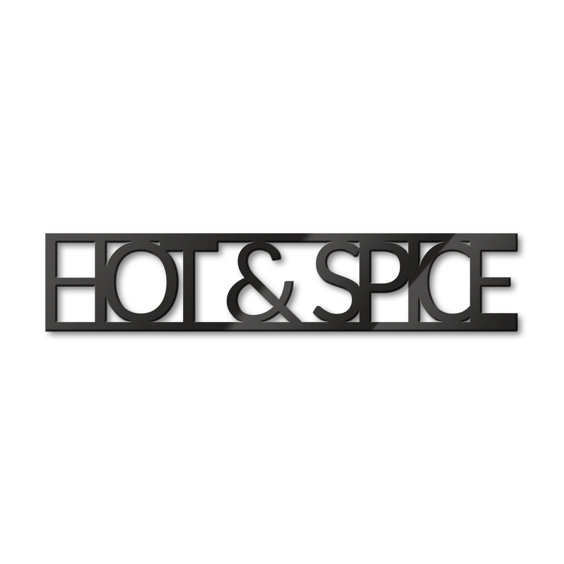 Scritta in acrilico - Hot & Spice