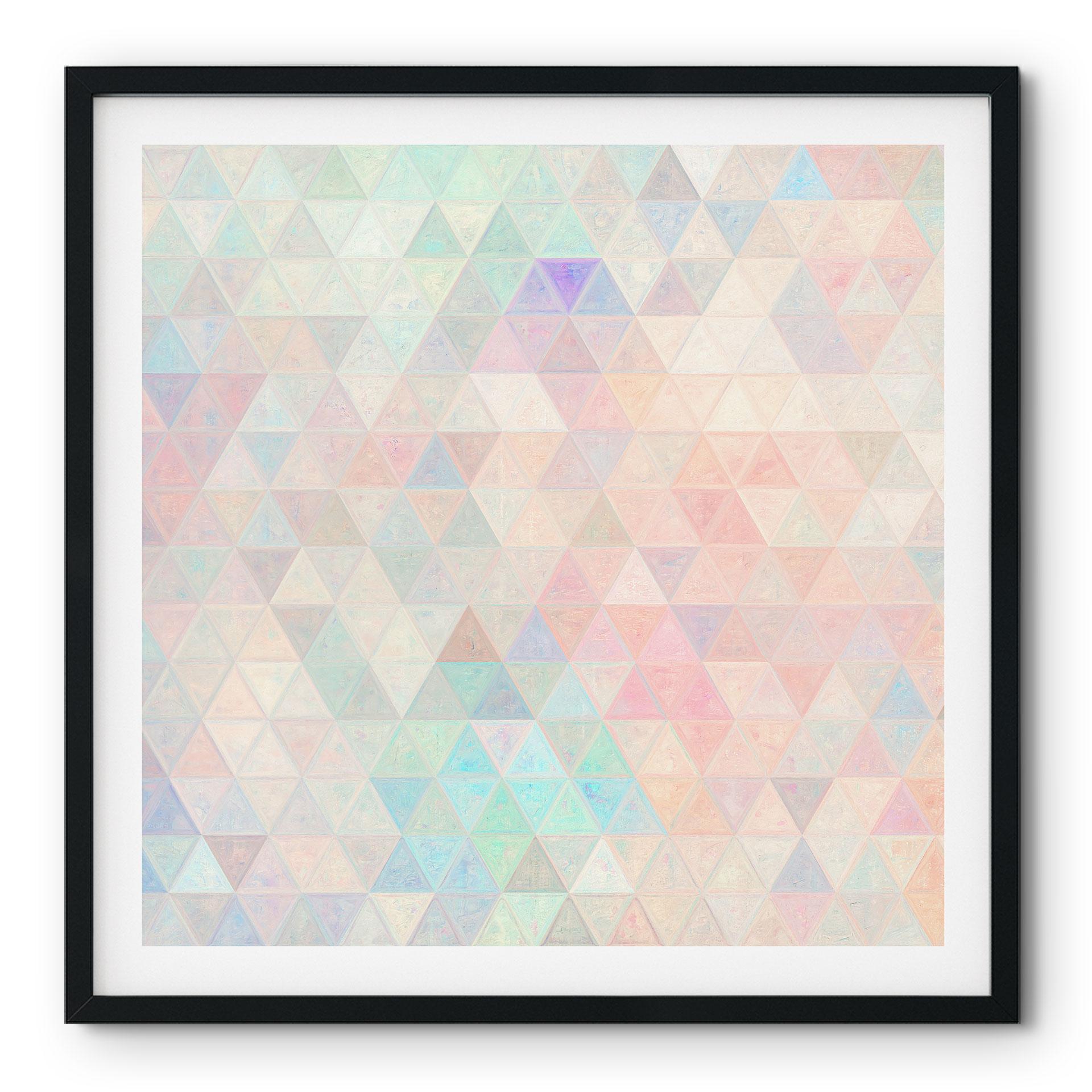 Plakat Farverige mosaik-trekanter - Jaszke