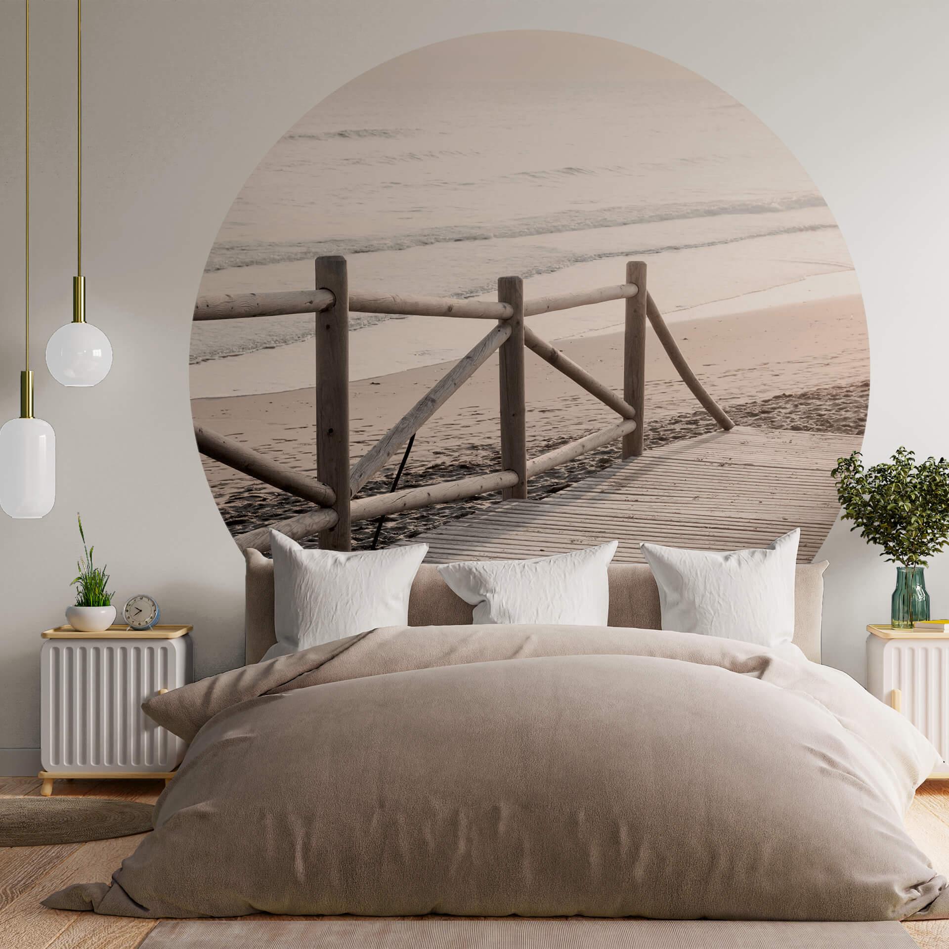 Fototapet - Rundt 1X Studio - Vejen til stranden - vliesetapet/selvklæbende non-woven tapet