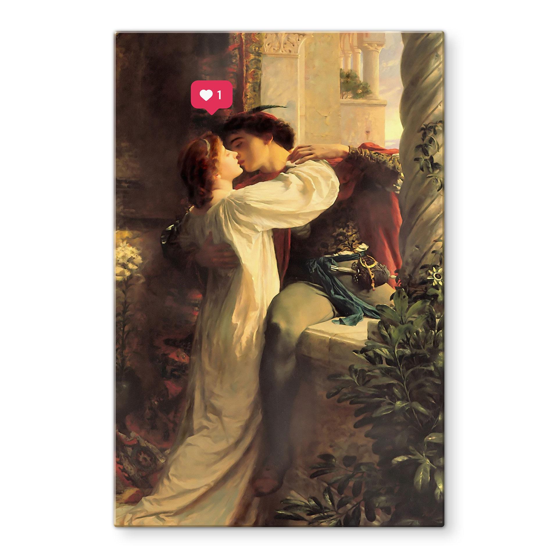 Glasschilderij Een like voor de liefde - The Art Concept