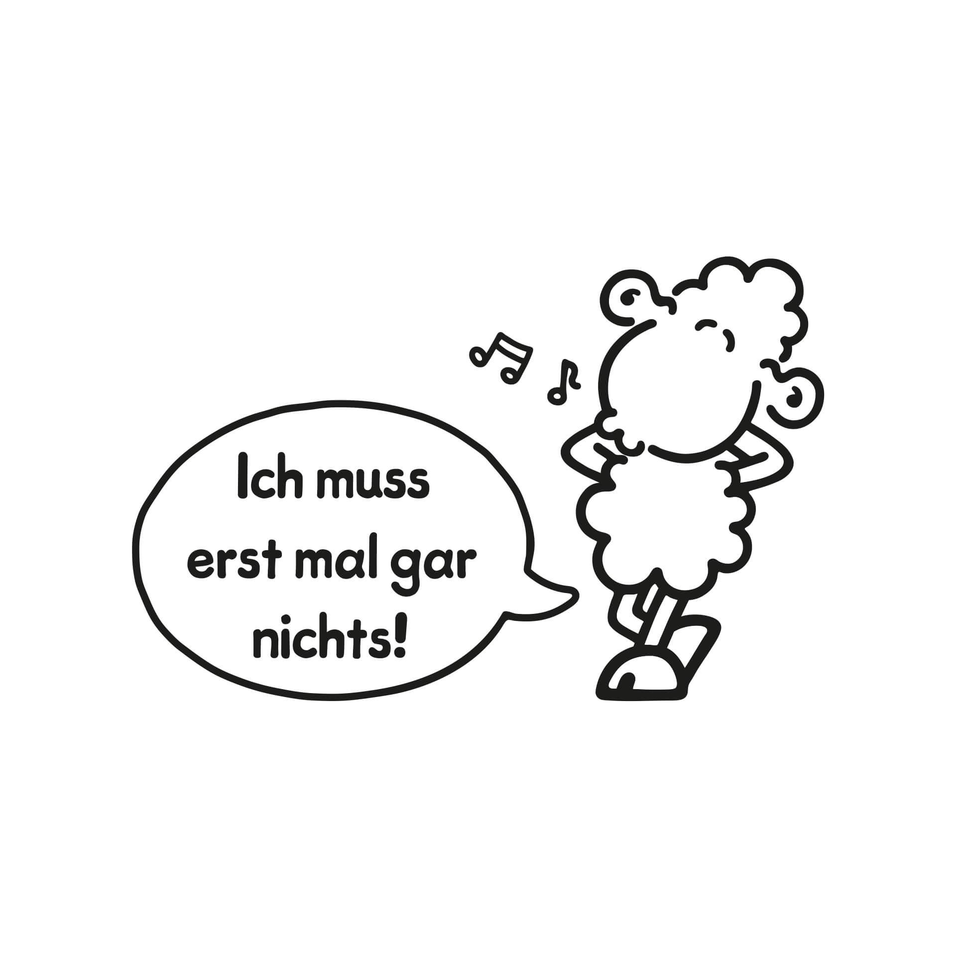 Wandtattoo sheepworld Worthelden Erst mal gar nich