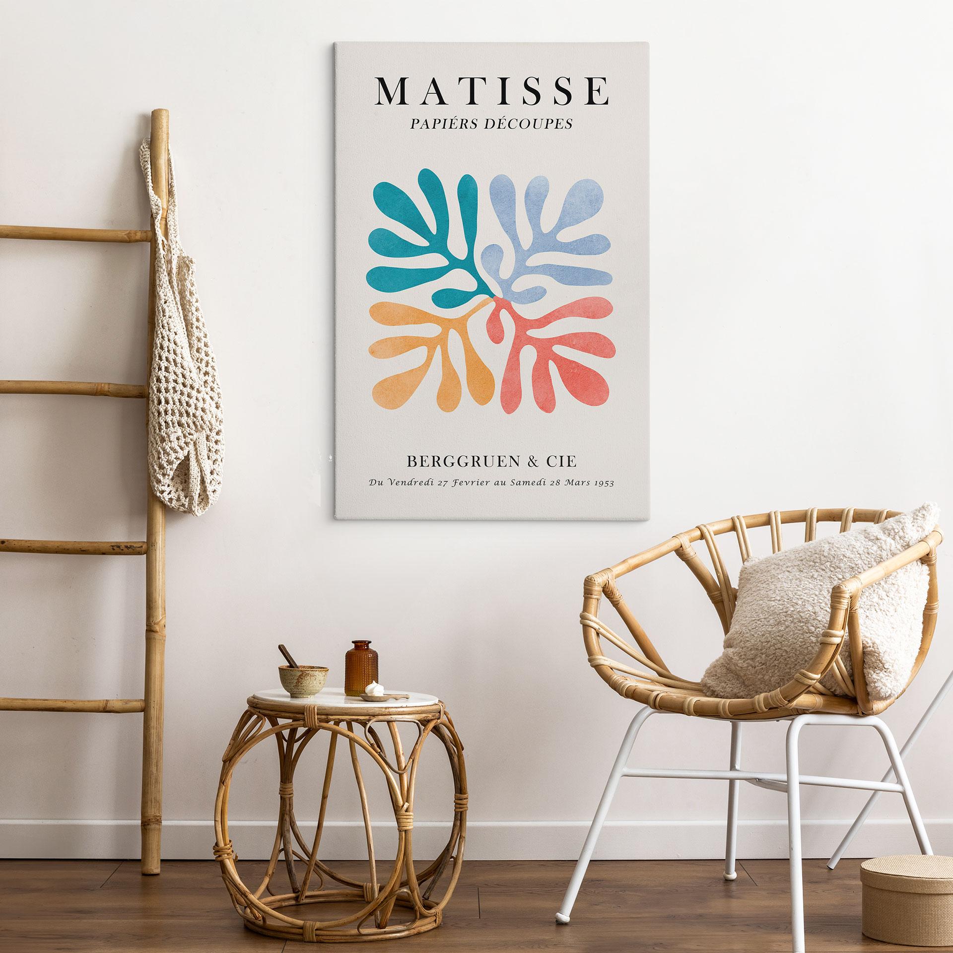 Plakat på Canvasbillede i Matisse-stil Papiers Découpés - Costa