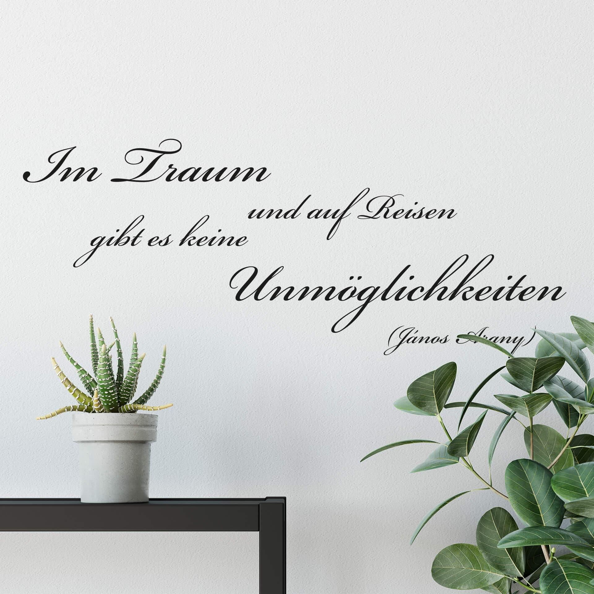 Wandtattoo Im Traum und auf Reisen...