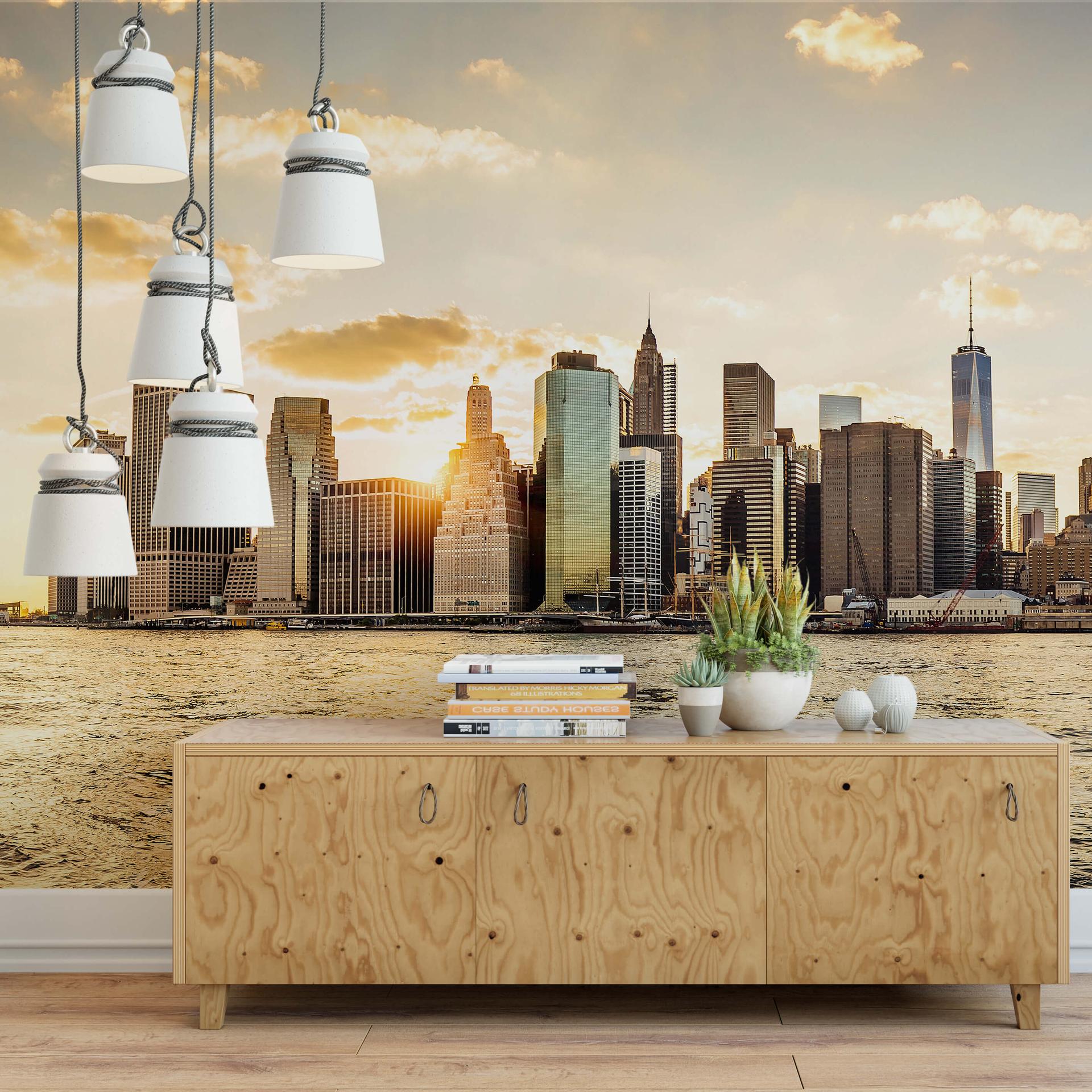 Fototapet - Sunset in Manhattan